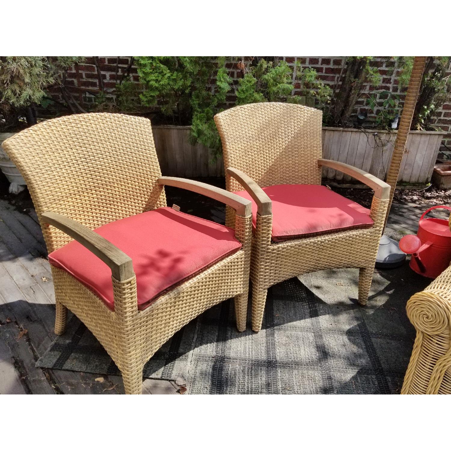 Gloster Plantation Outdoor Dining Armchairs - image-4