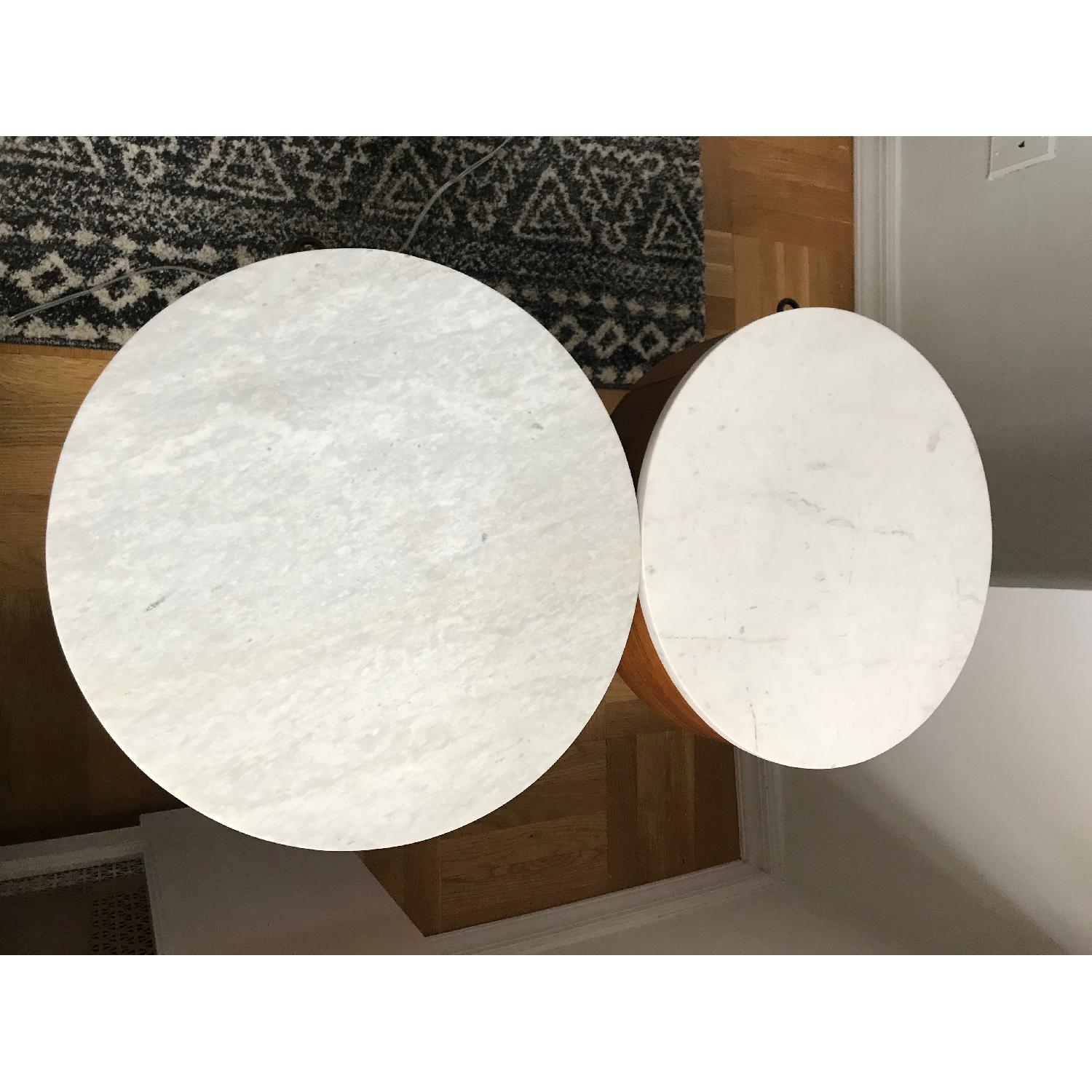 West Elm Penelope Acorn w/ Marble Top Nightstands - image-6