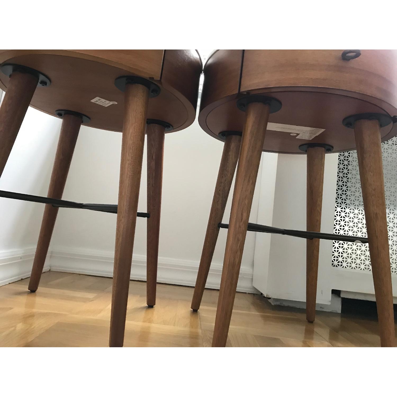 West Elm Penelope Acorn w/ Marble Top Nightstands - image-7