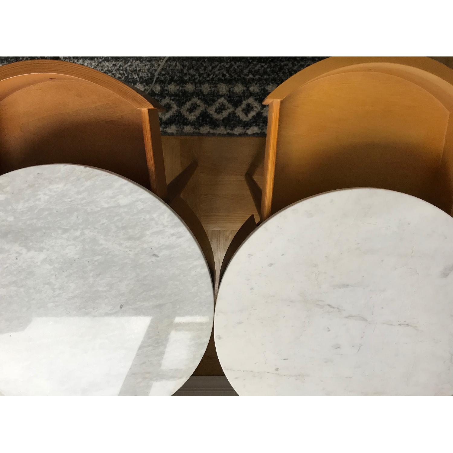 West Elm Penelope Acorn w/ Marble Top Nightstands - image-9