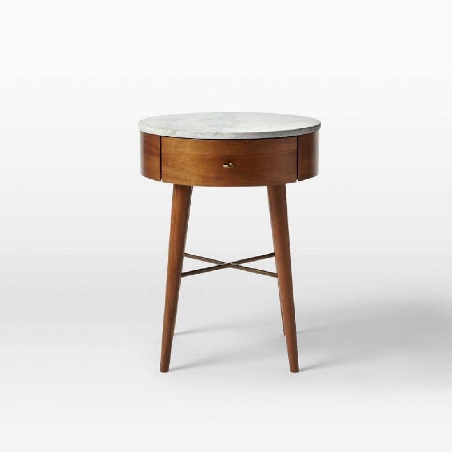 West Elm Penelope Acorn w/ Marble Top Nightstands - image-13