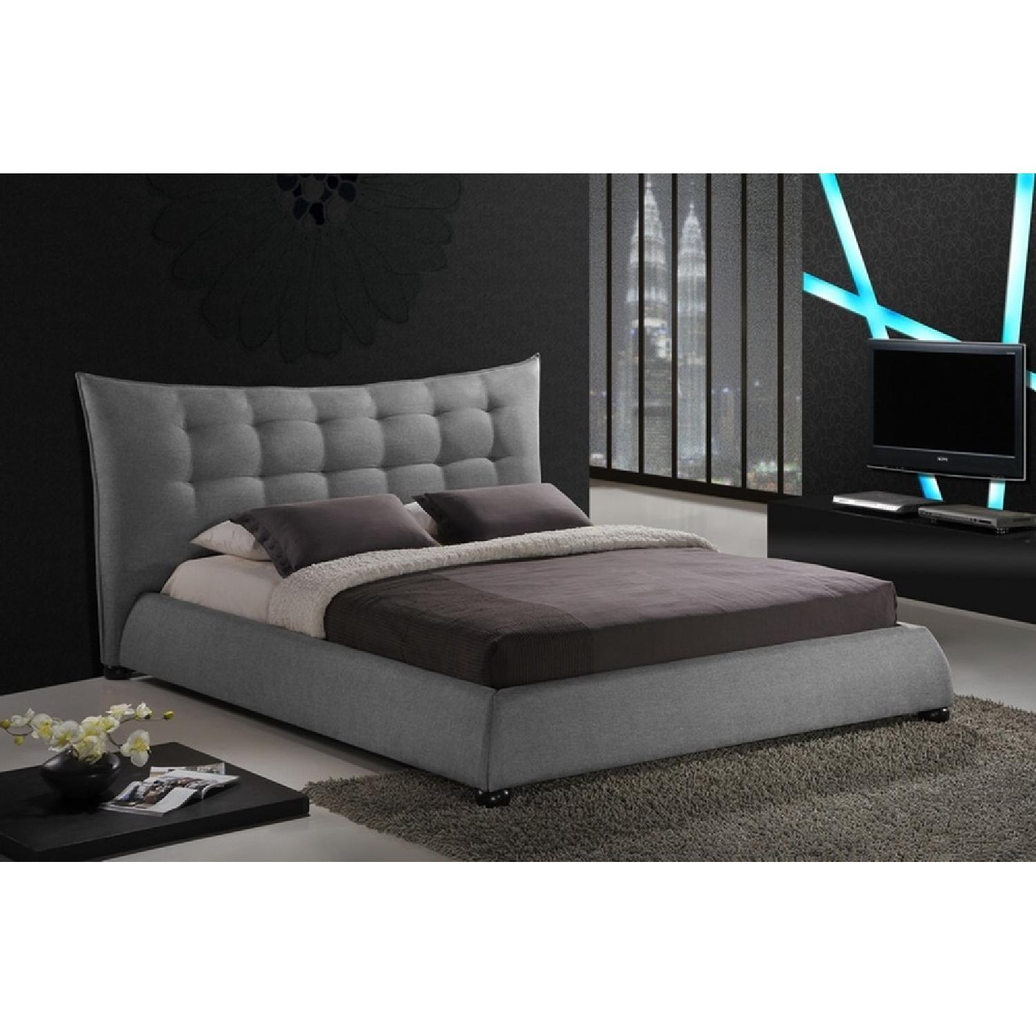 Baxton Studio Marguerite Platform Queen Bed - image-3