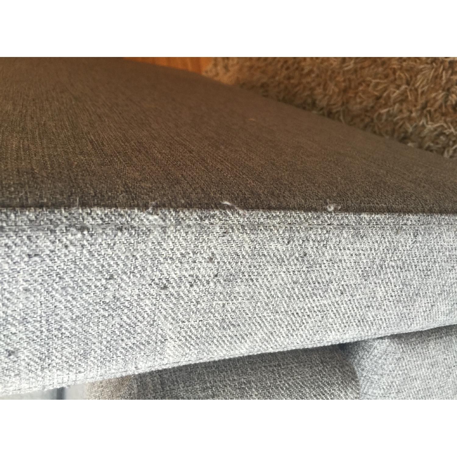 CB2 Ditto II Gray Tufted Sectional Sofa w/ Chaise - image-7