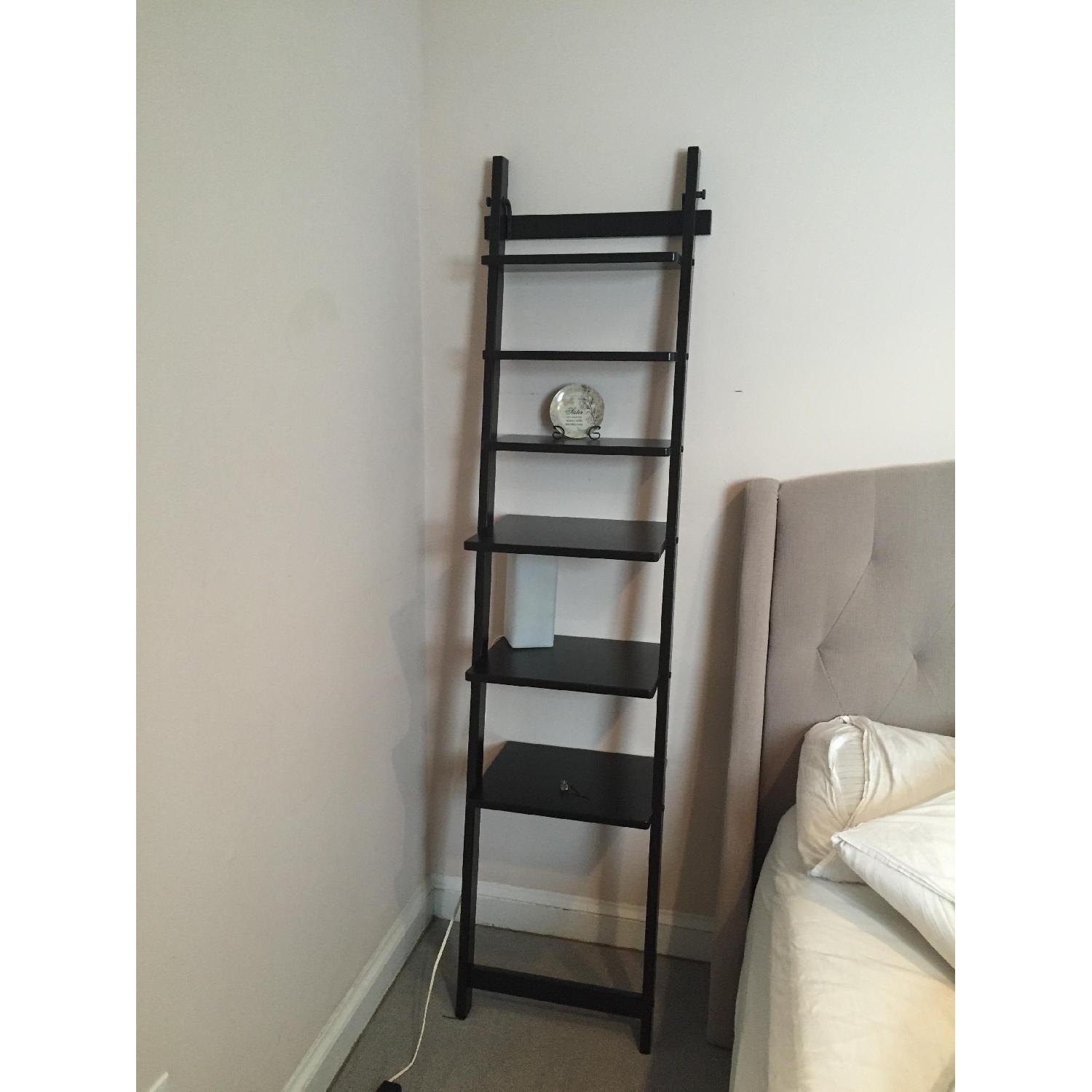 Ikea Black-Brown Hjlmaren Wall Shelves - image-1