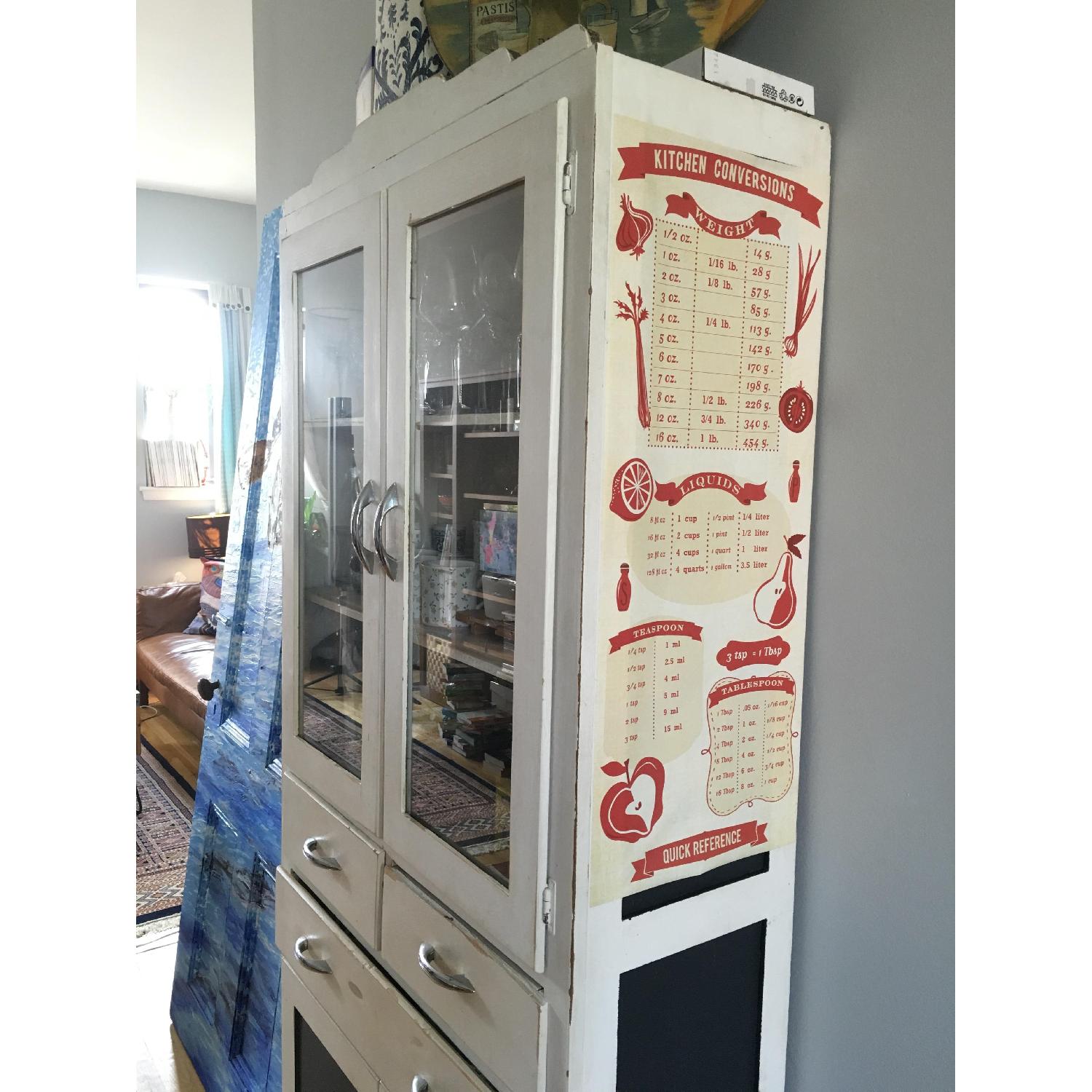 White Kitchen Cabinet/Hutch - image-3
