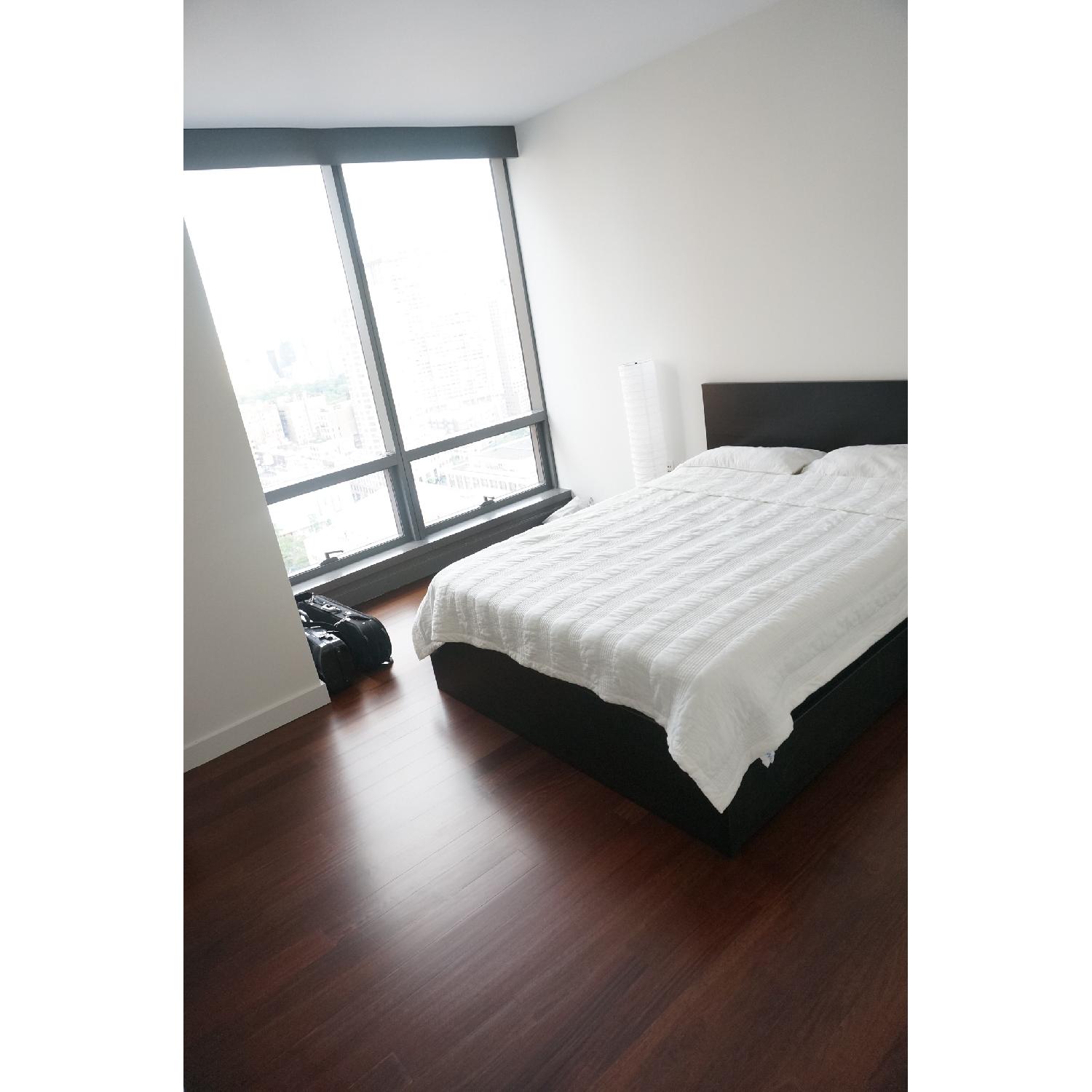 Ikea Malm Black/Dark Brown Queen Size Bed Frame w/ Slats - image-3