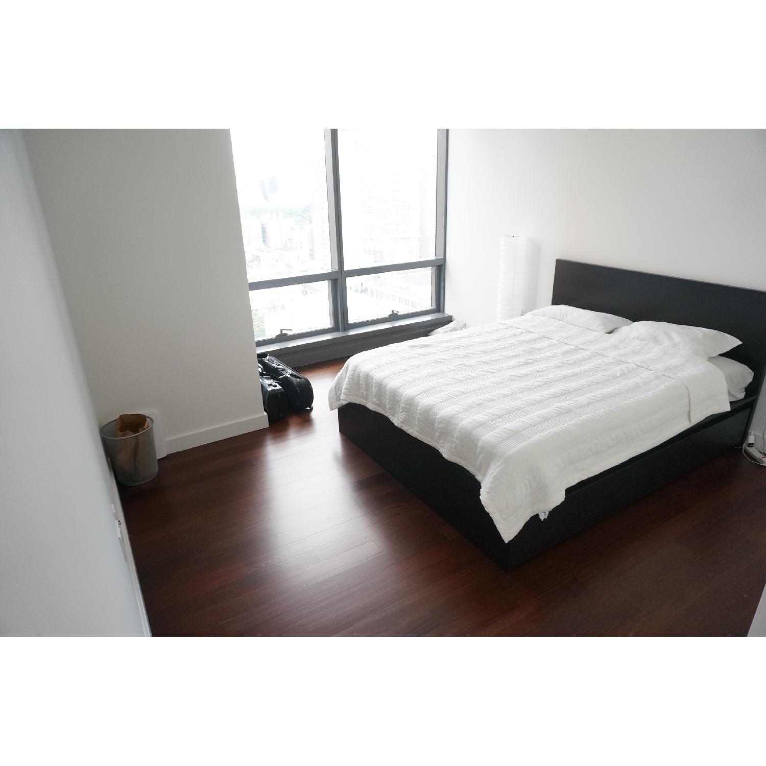 Ikea Malm Black/Dark Brown Queen Size Bed Frame w/ Slats - image-6