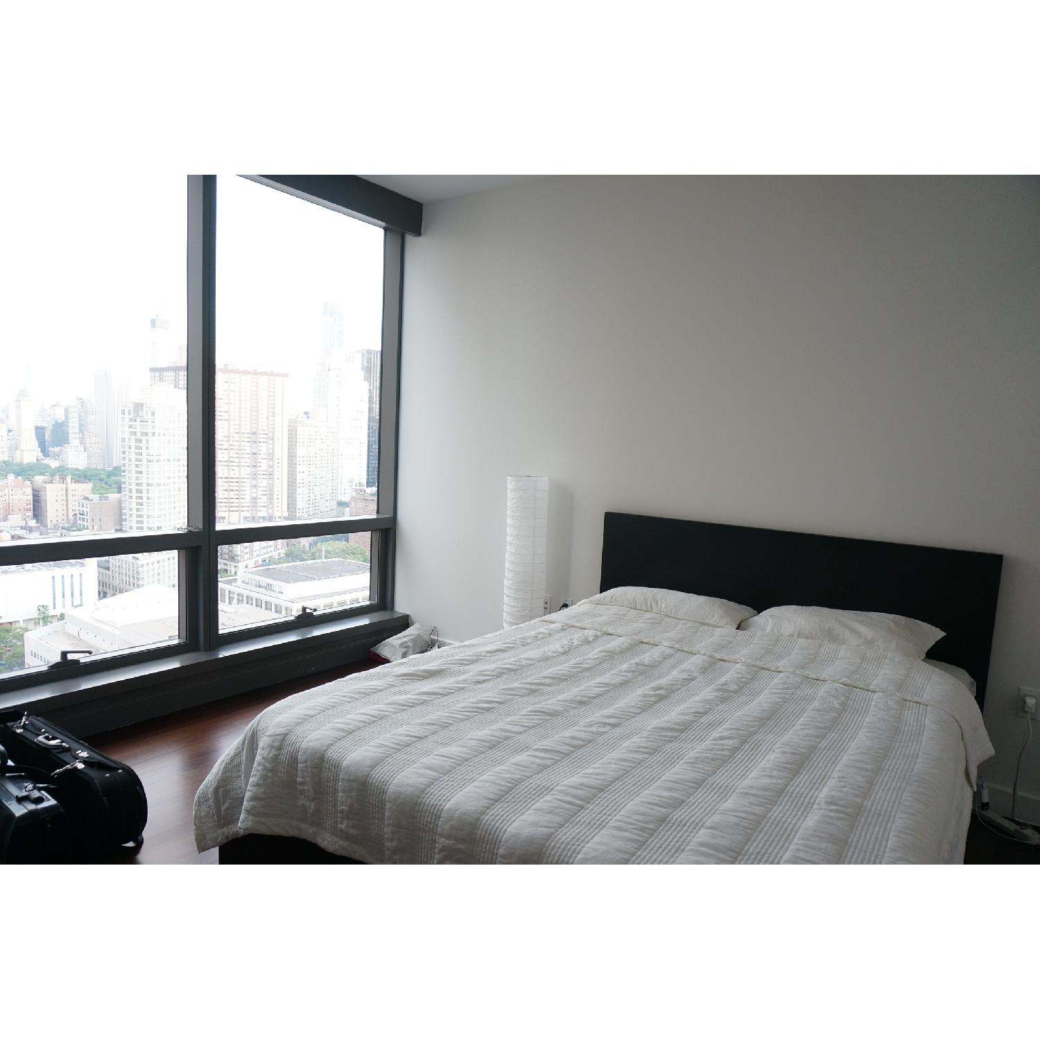 Ikea Malm Black/Dark Brown Queen Size Bed Frame w/ Slats - image-8