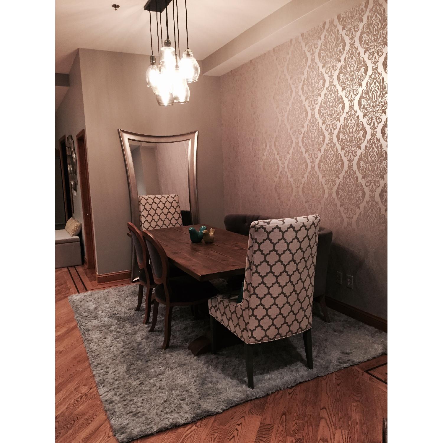 Arhaus Kensington Rectangle Extension Dining Table w/ 4 Dining Chairs - image-2