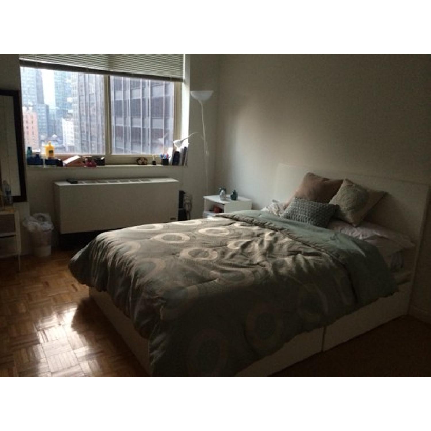 Ikea Malm Full Size Bed Frame w/ Storage Drawers AptDeco