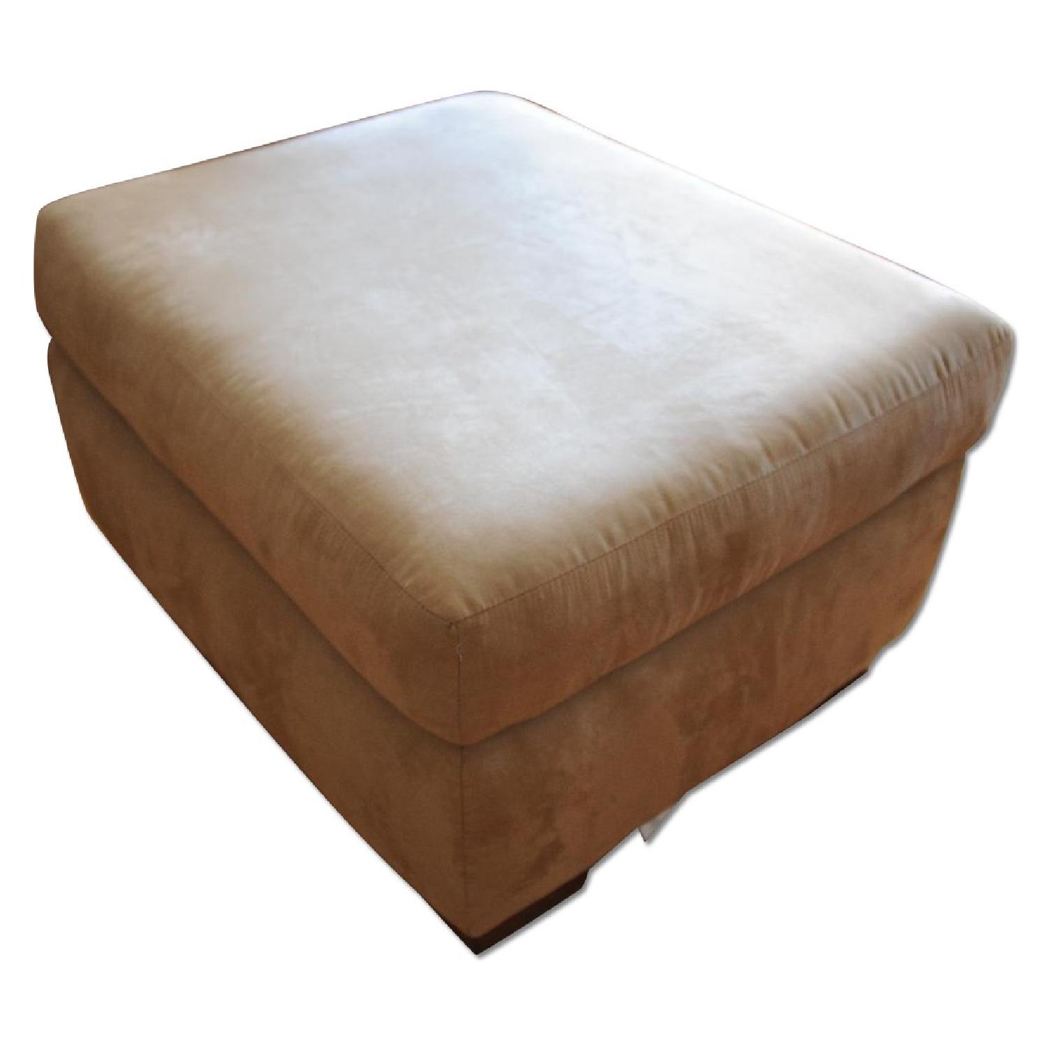 Stratford Company Khaki MicroFiber Sleeper Sofa + Recliner & Ottoman - image-9