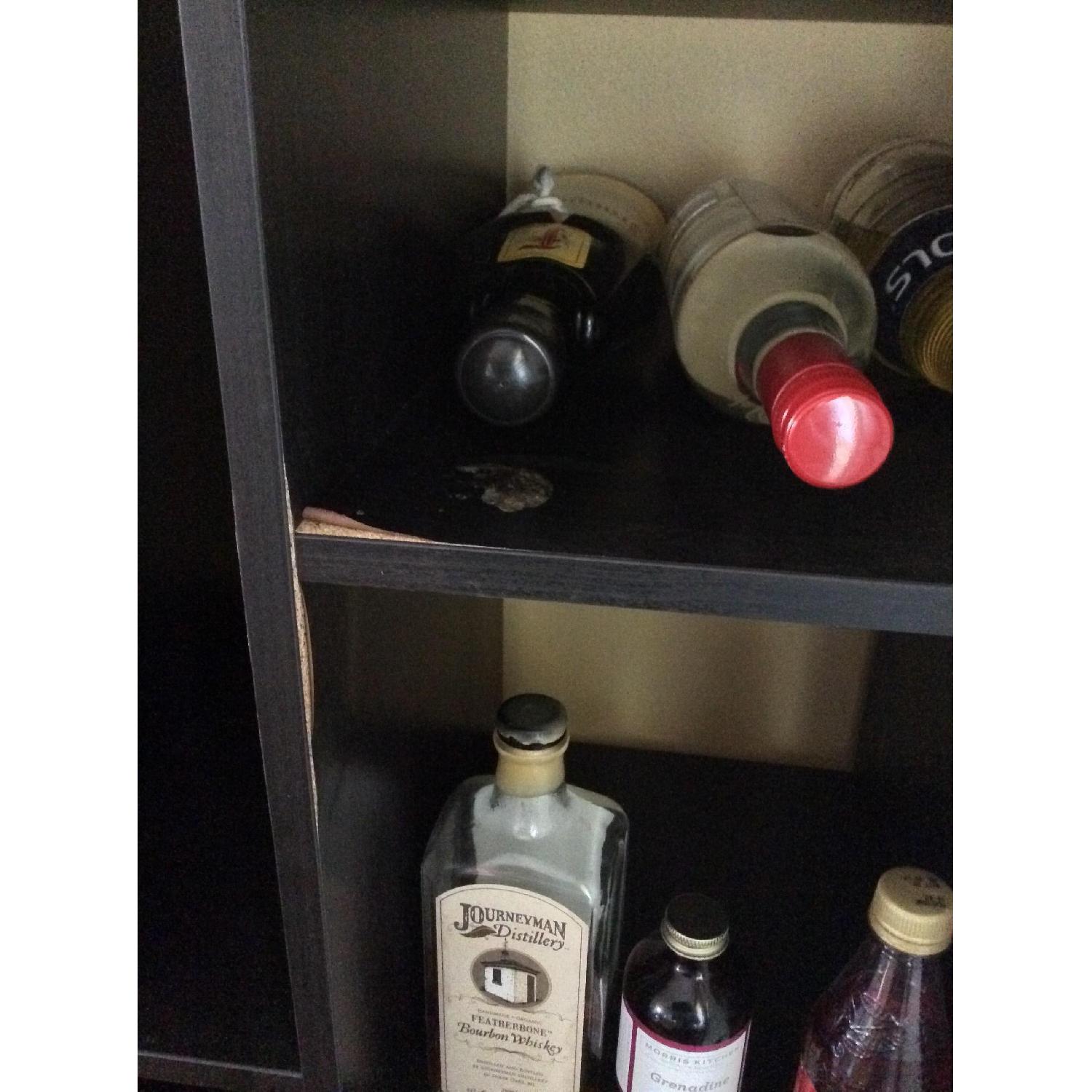 Ikea Kallax Shelf w/ 2 Wine Inserts - image-1