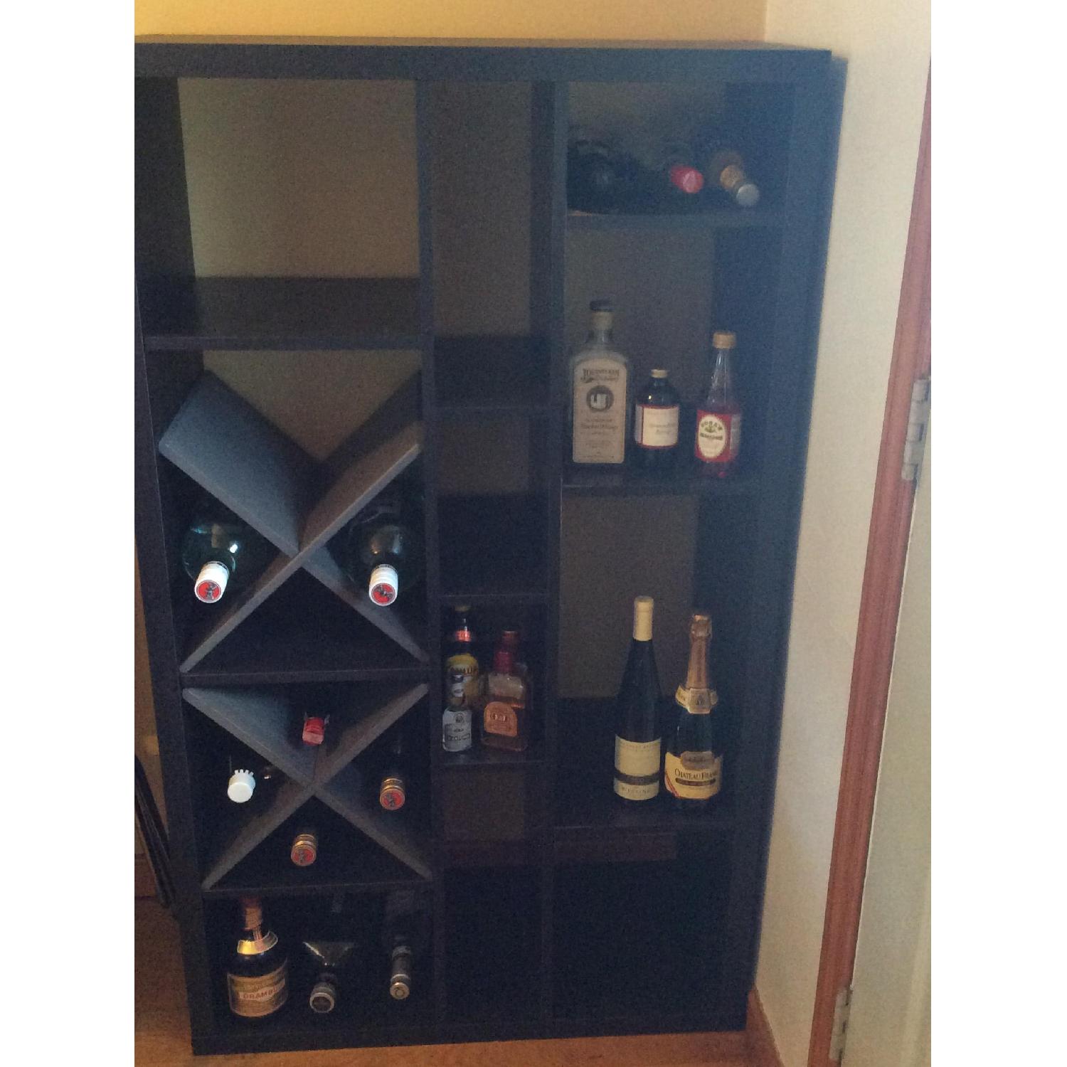 Ikea Kallax Shelf w/ 2 Wine Inserts - image-2