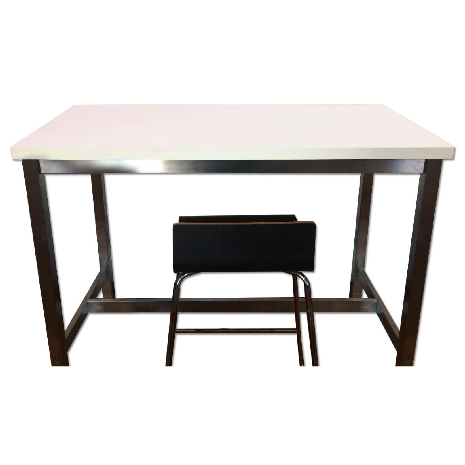 Ikea Kitchen Island/Desk & Stool AptDeco