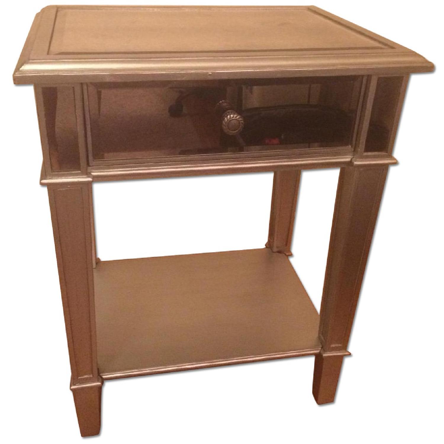 Pier 1 Hayworth Mirrored Nightstand AptDeco