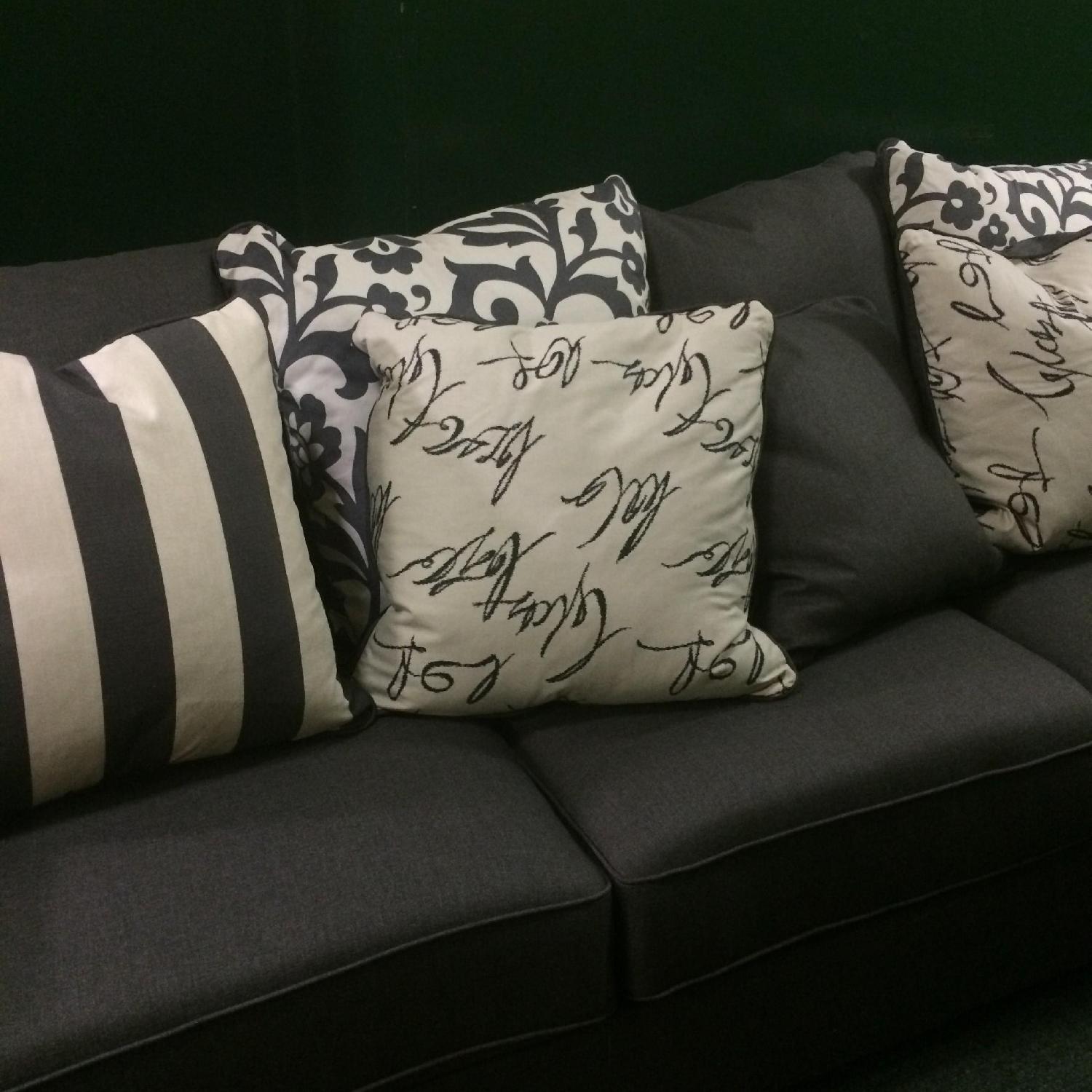 Ashley's Levon Charcoal Grey Sofa - image-3