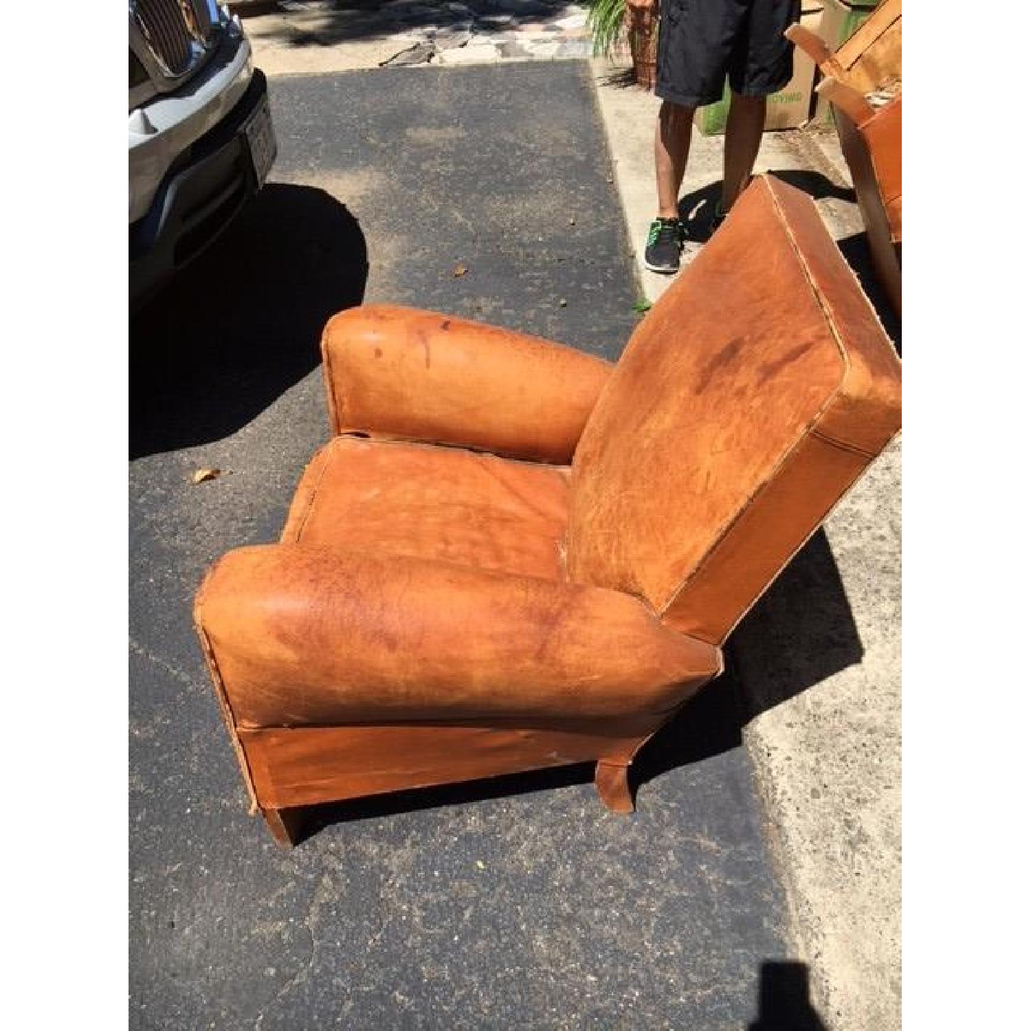 Vintage Leather Club Chair - image-1