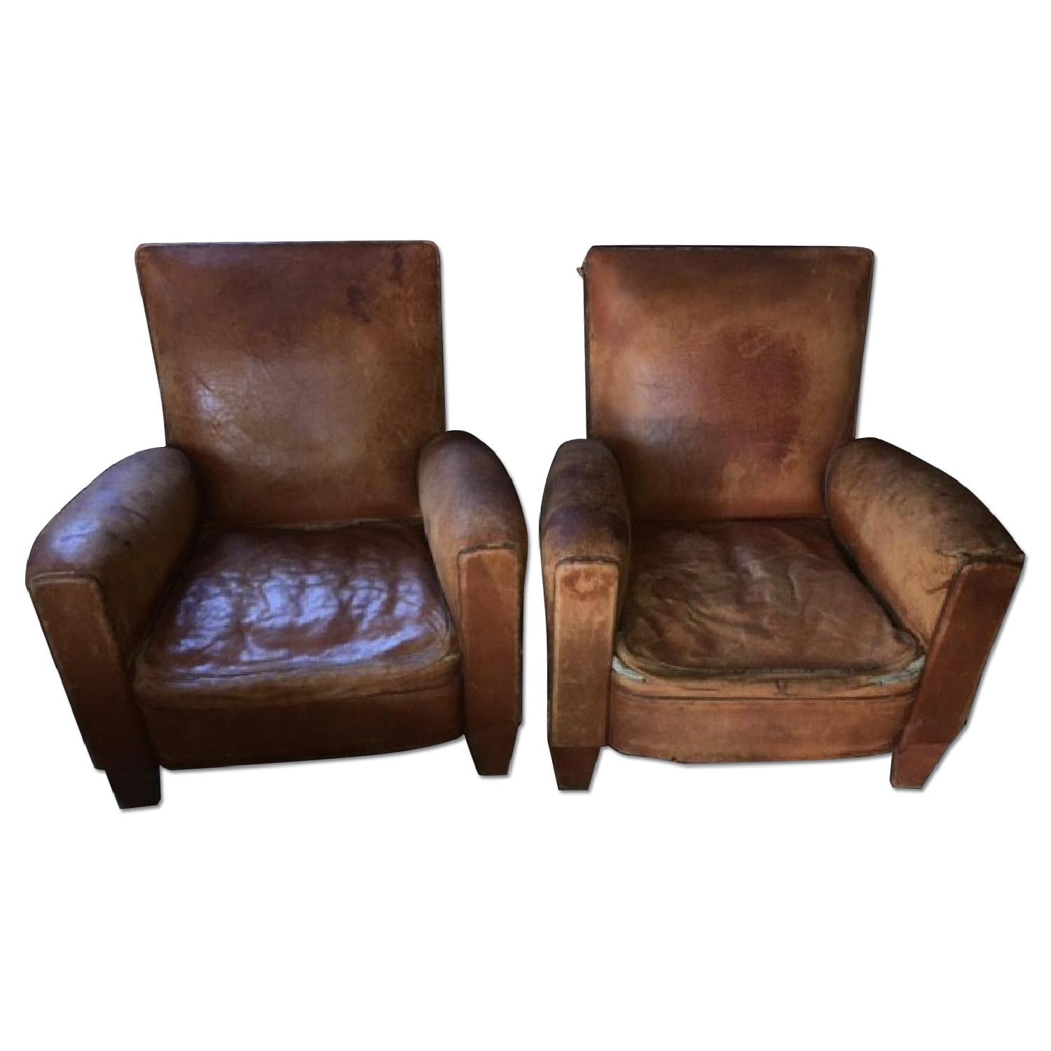 Vintage Leather Club Chair - image-0