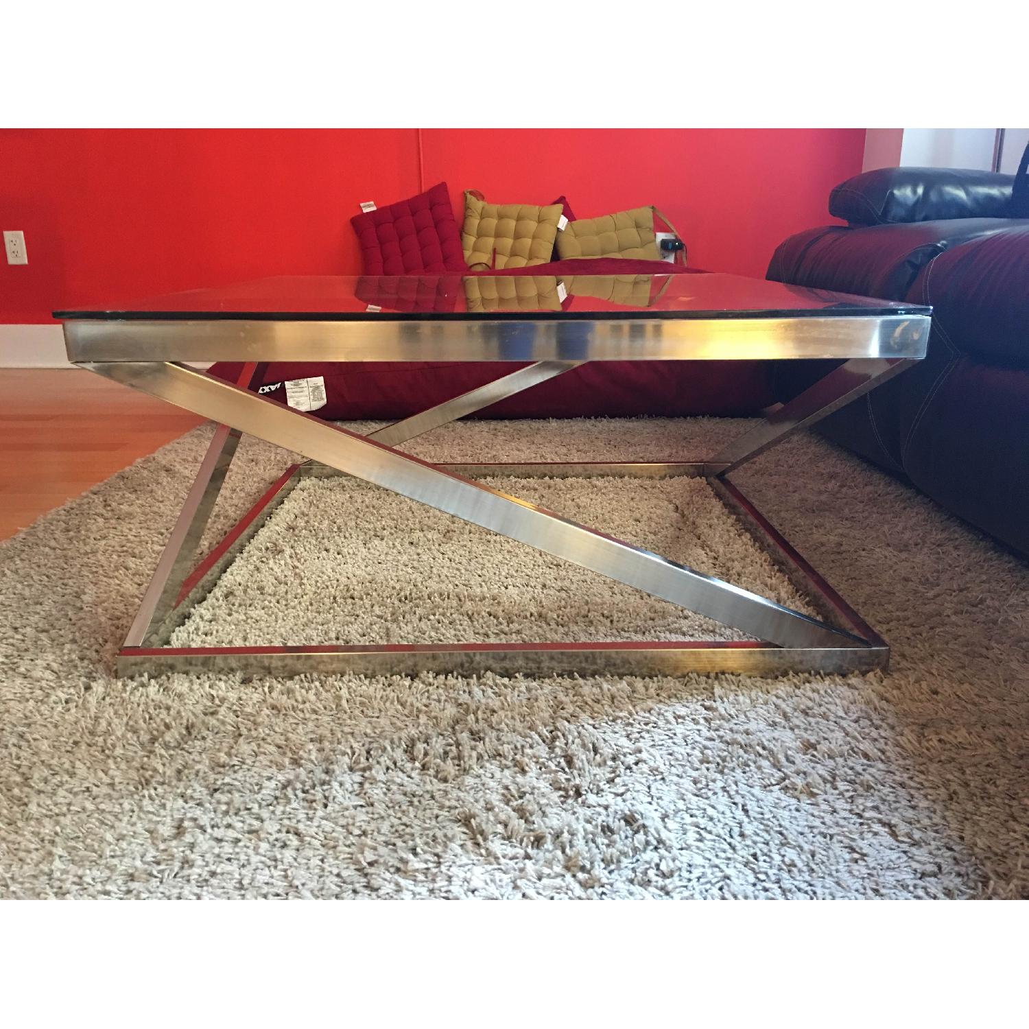 Ashley's Clear Glass Coffee Table - image-2