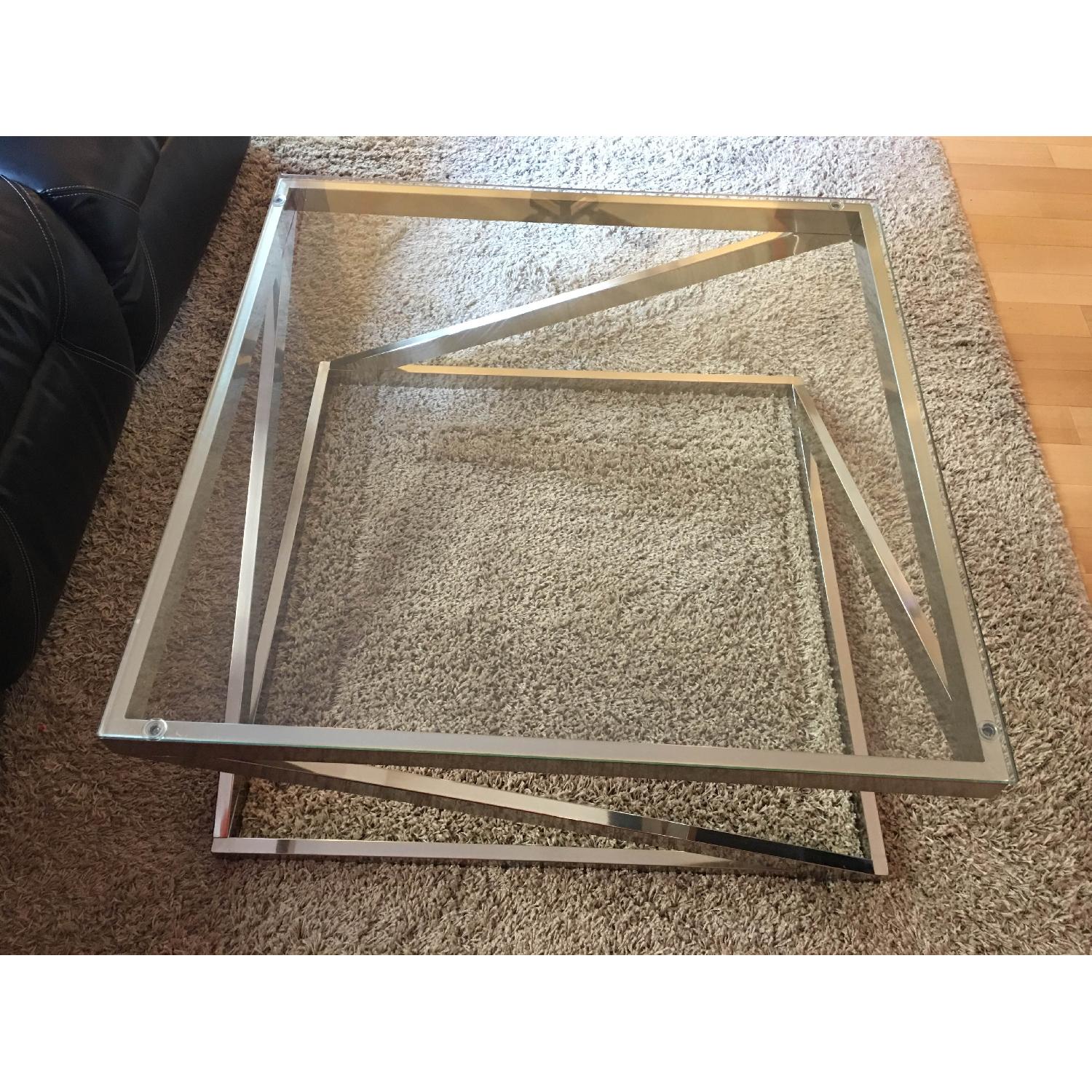 Ashley's Clear Glass Coffee Table - image-3