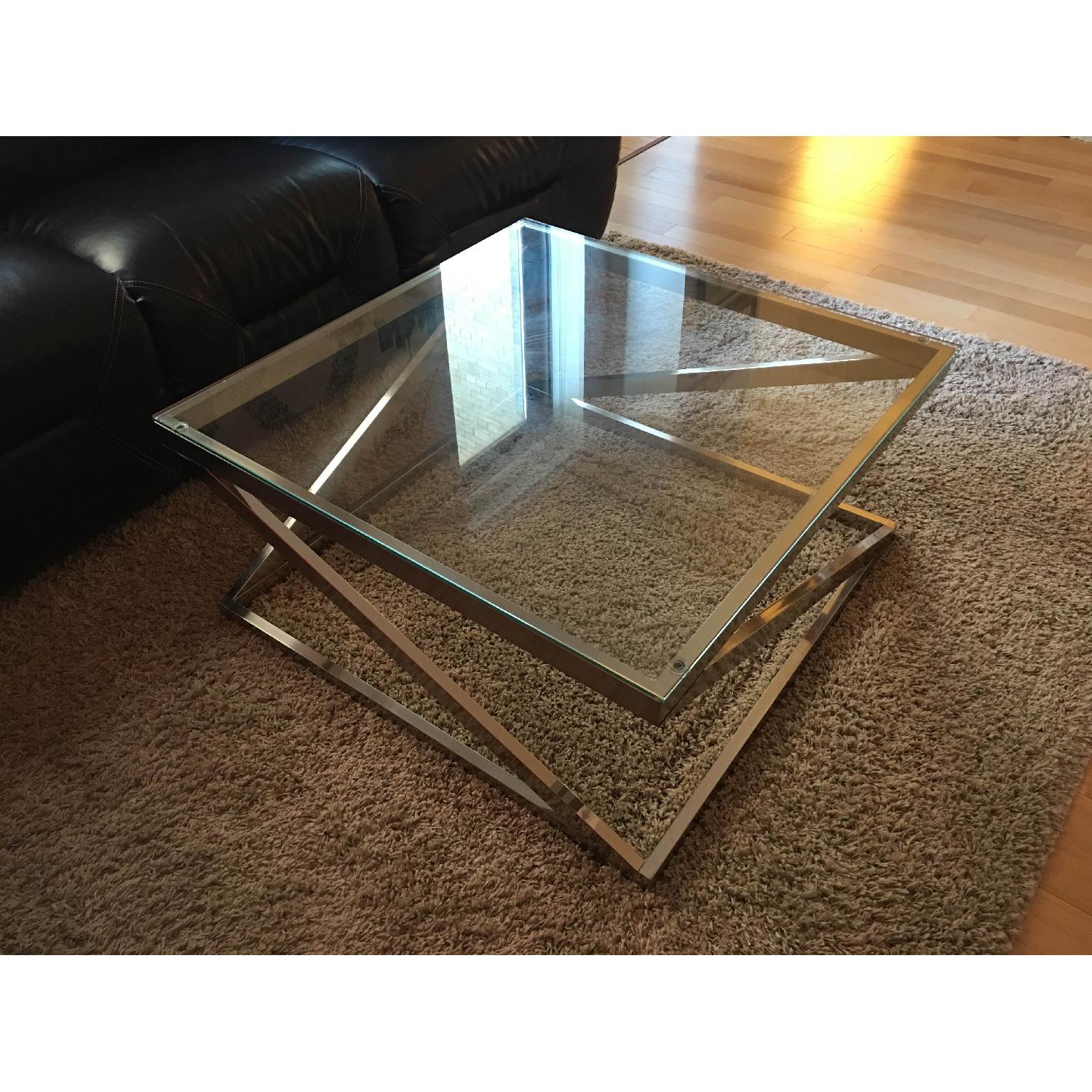 Ashley's Clear Glass Coffee Table - image-4