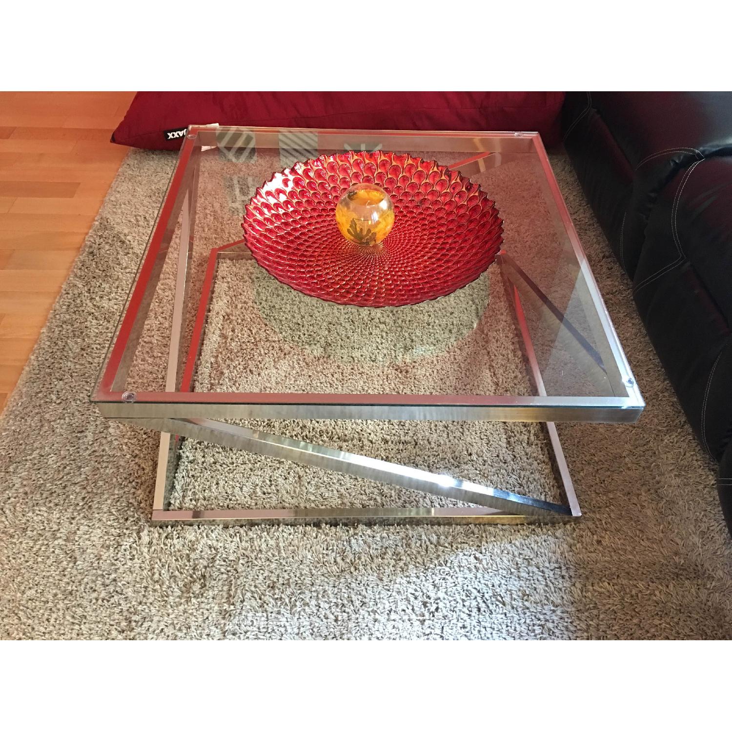 Ashley's Clear Glass Coffee Table - image-5