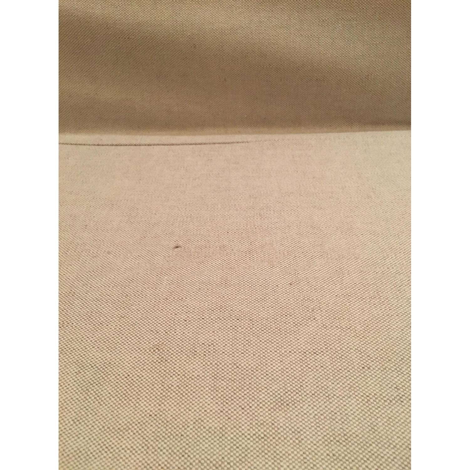 West Elm Side Chair w/ Beige Slipcover - image-5