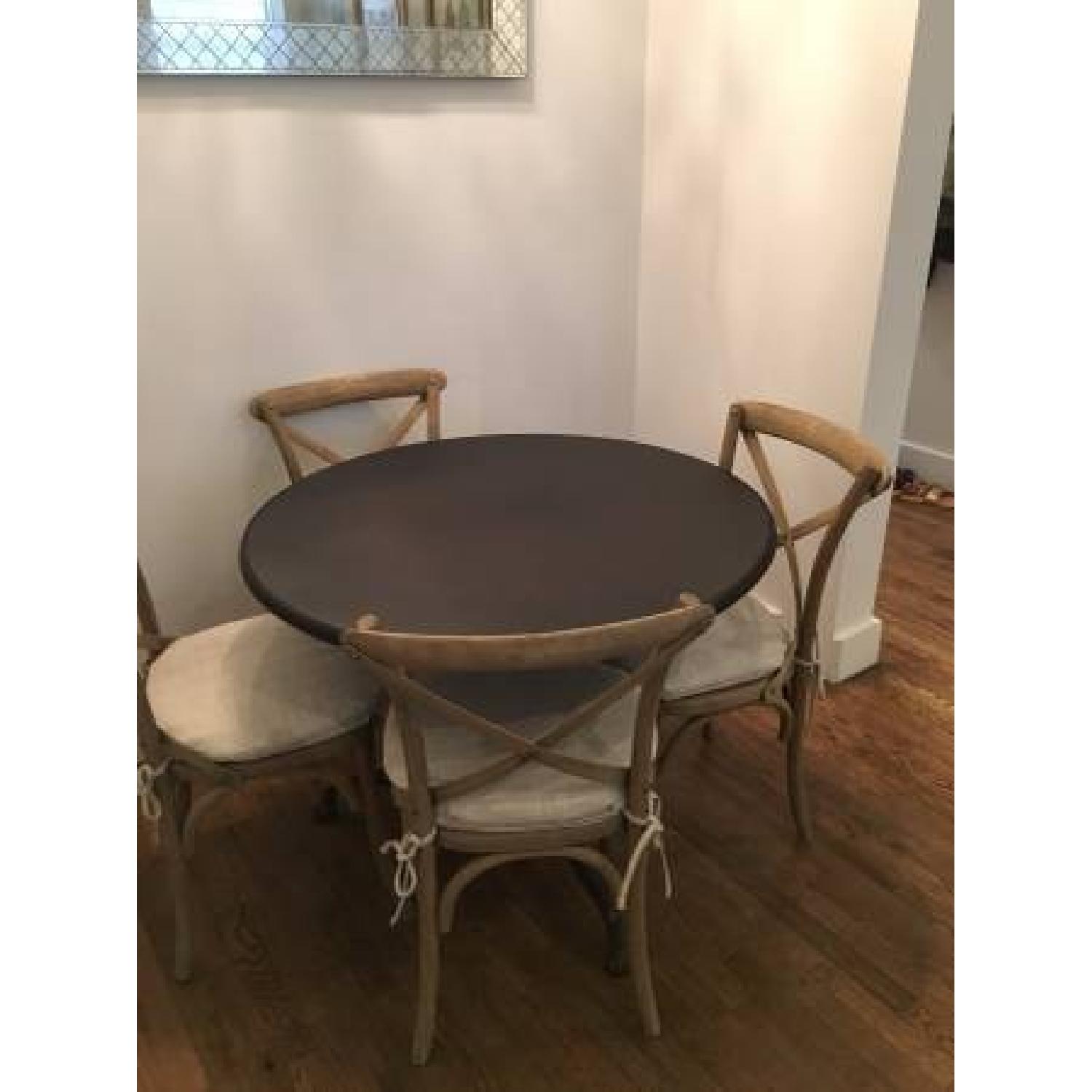 Restoration Hardware Lions Foot Bistro Dining Table AptDeco