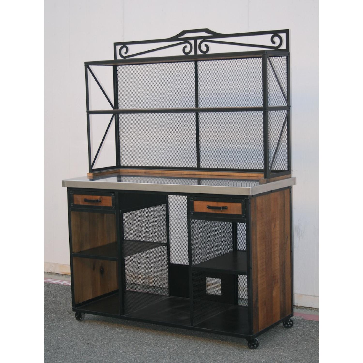 Custom Built Vintage Industrial Style Sideboard AptDeco