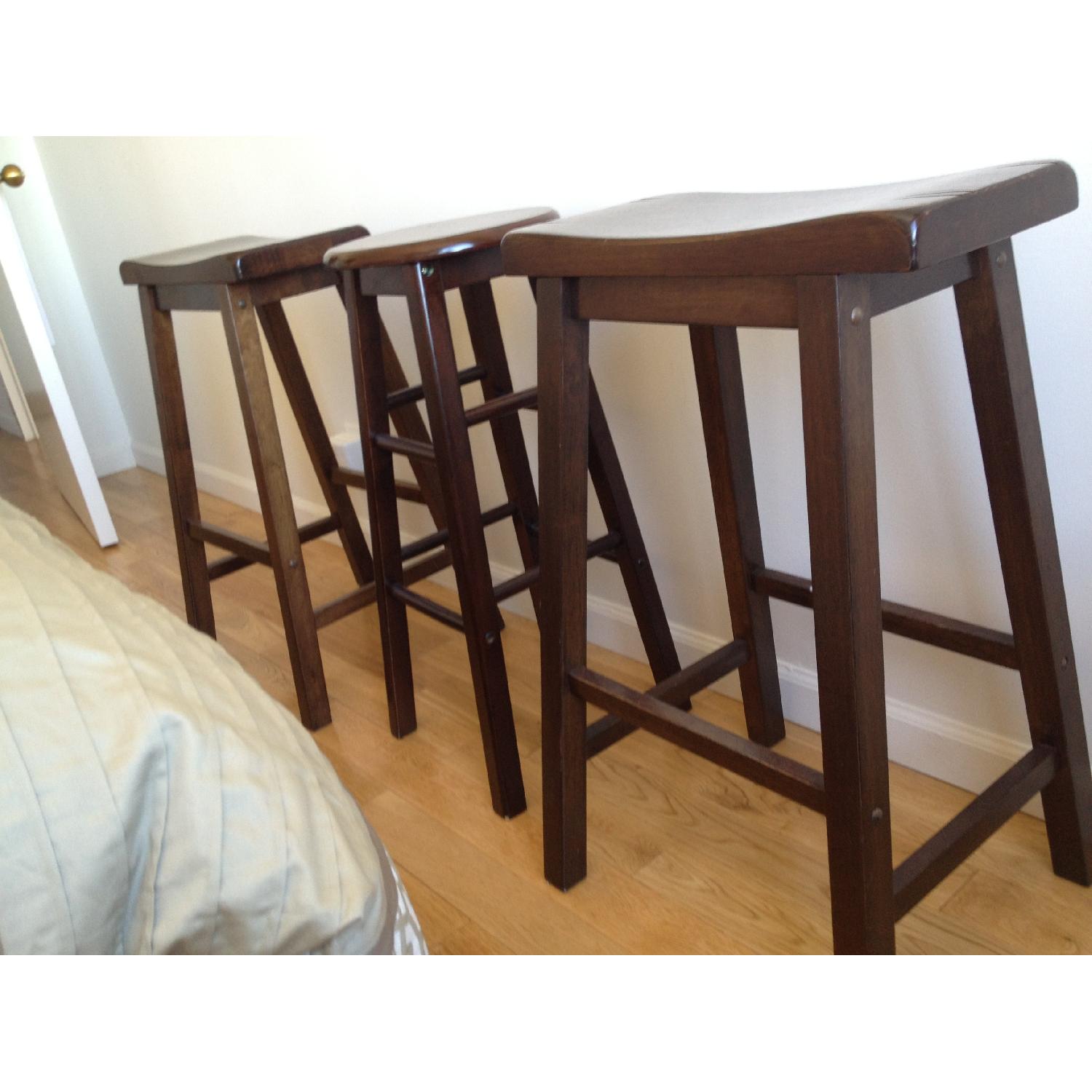 Solid Wood Bar Stools - image-1