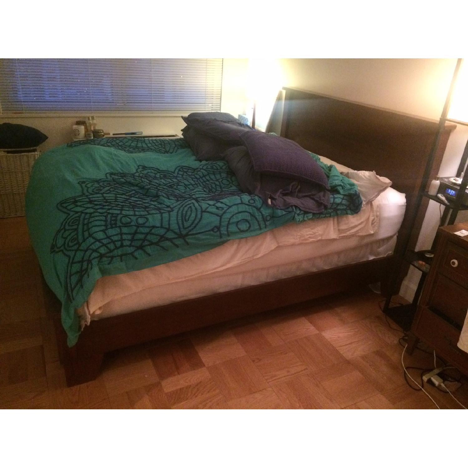 Pottery Barn Sumatra II Queen Bed Wooden Bed Frame AptDeco