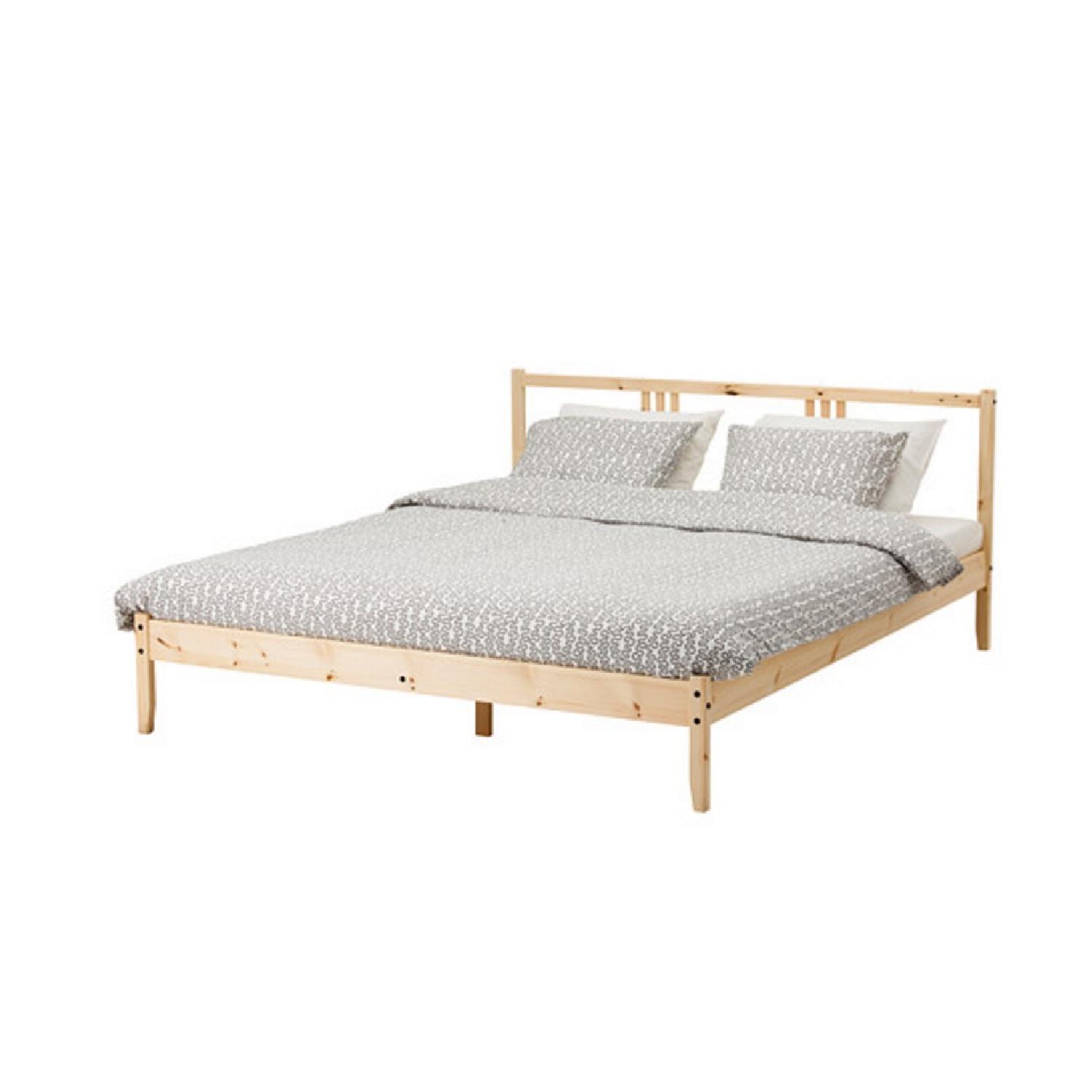 Ikea Fjellse Queen Size Bed Frame AptDeco