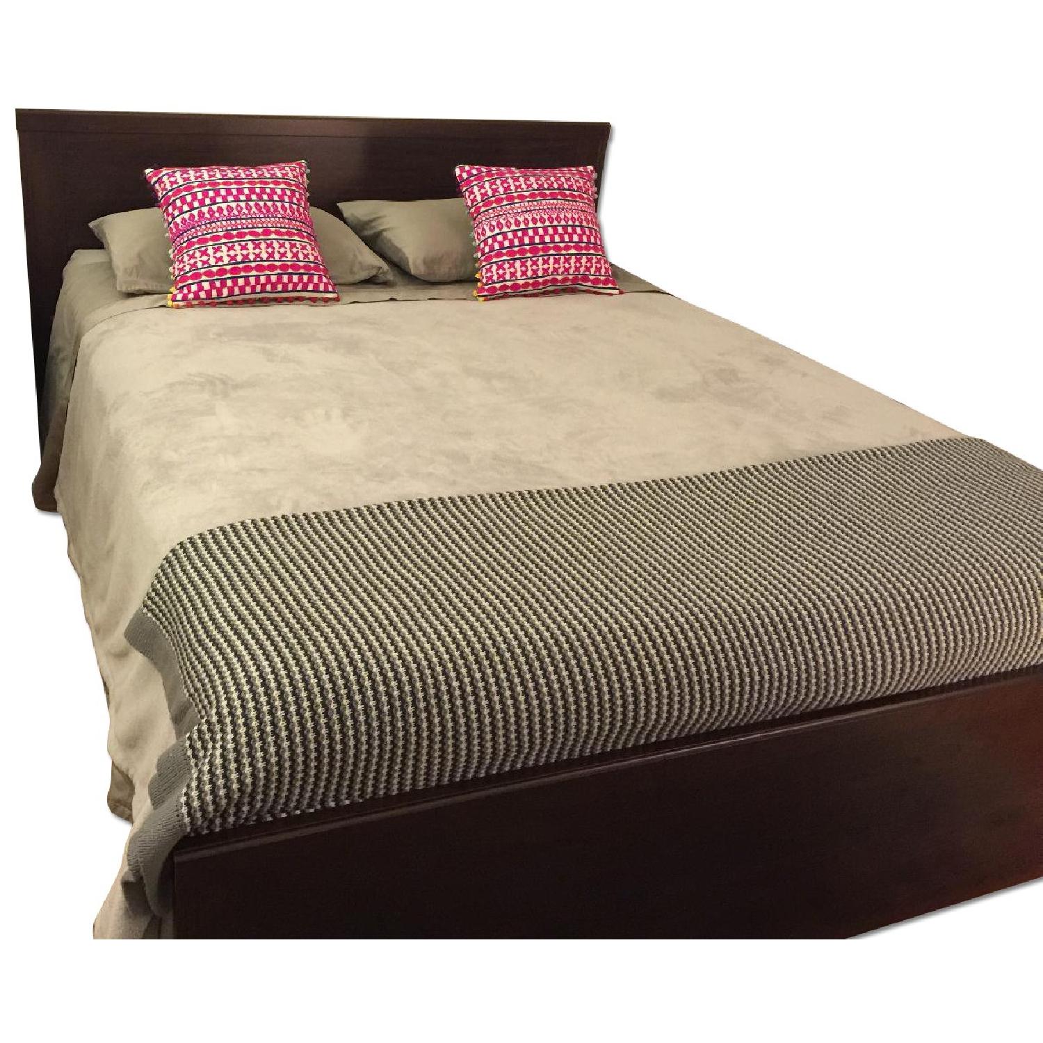 Ikea Brusali Full Size Bed Frame w/ 4 Storage Boxes & Slatted Bed Base