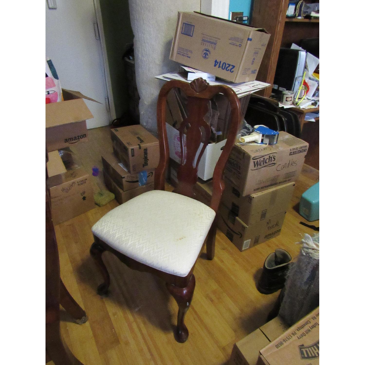 Wooden Dining Room Table w/ 6 Chairs - image-8