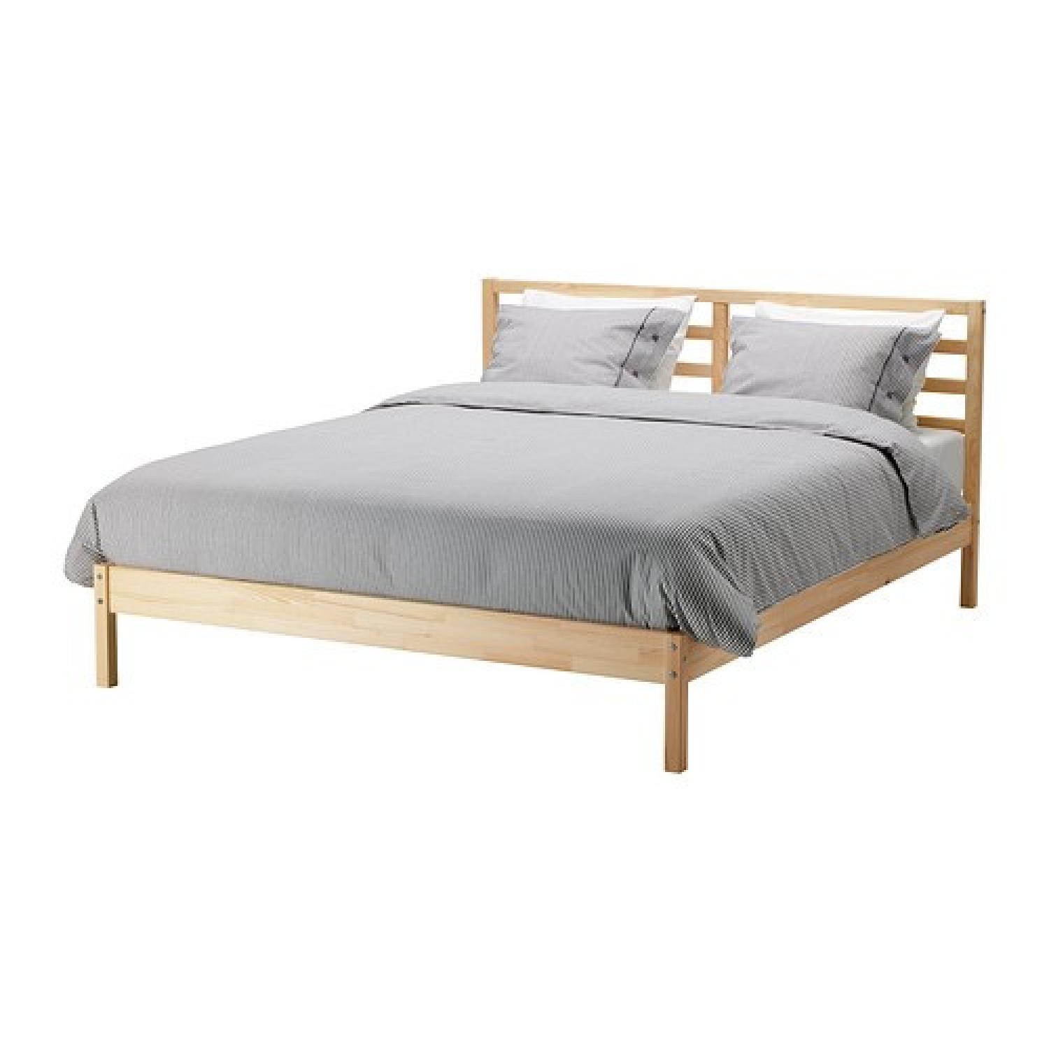 Ikea Full-Size Bed Frame w/ Slatted Bed Base - image-2