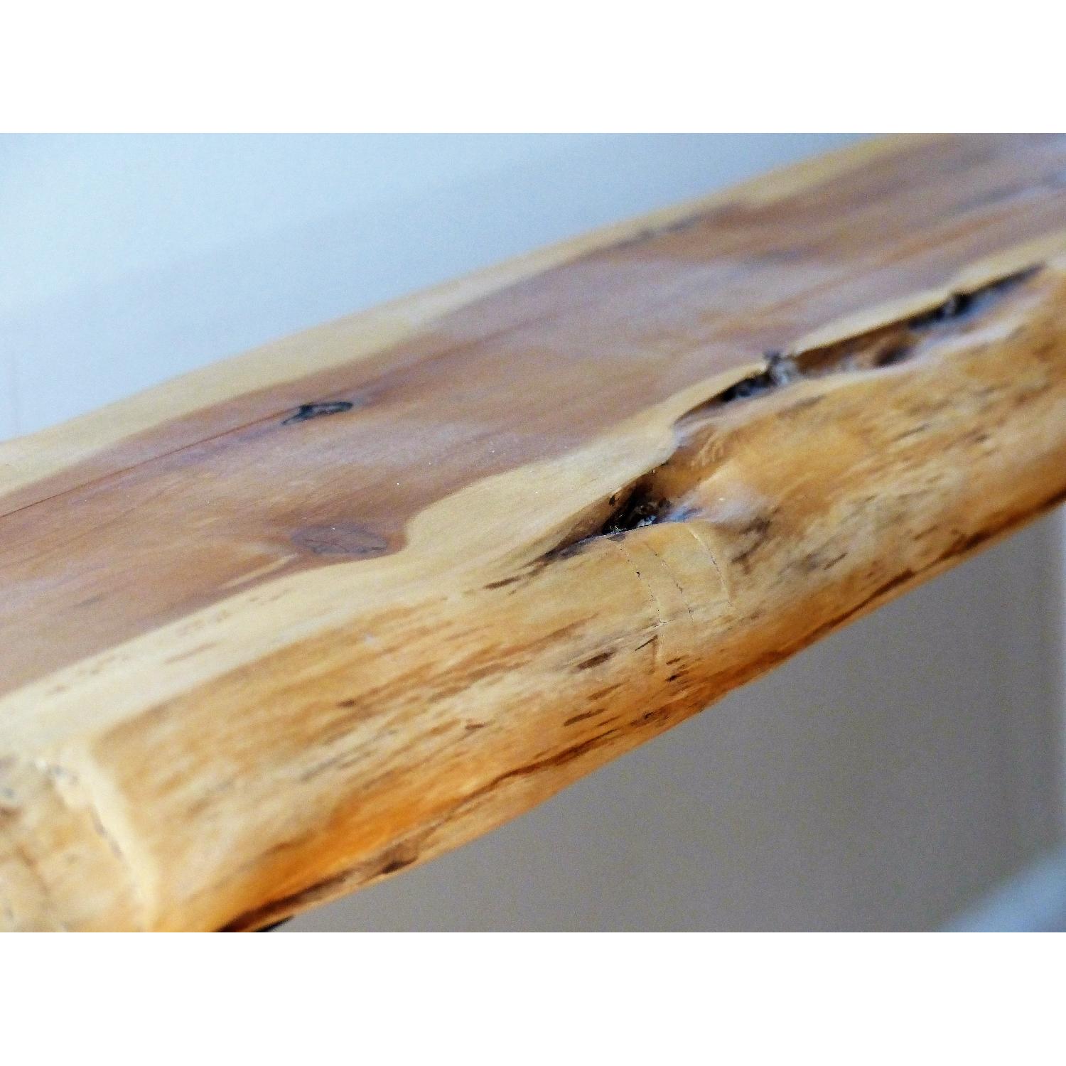 Handmade Wooden Table w/ 2 Benches - image-9