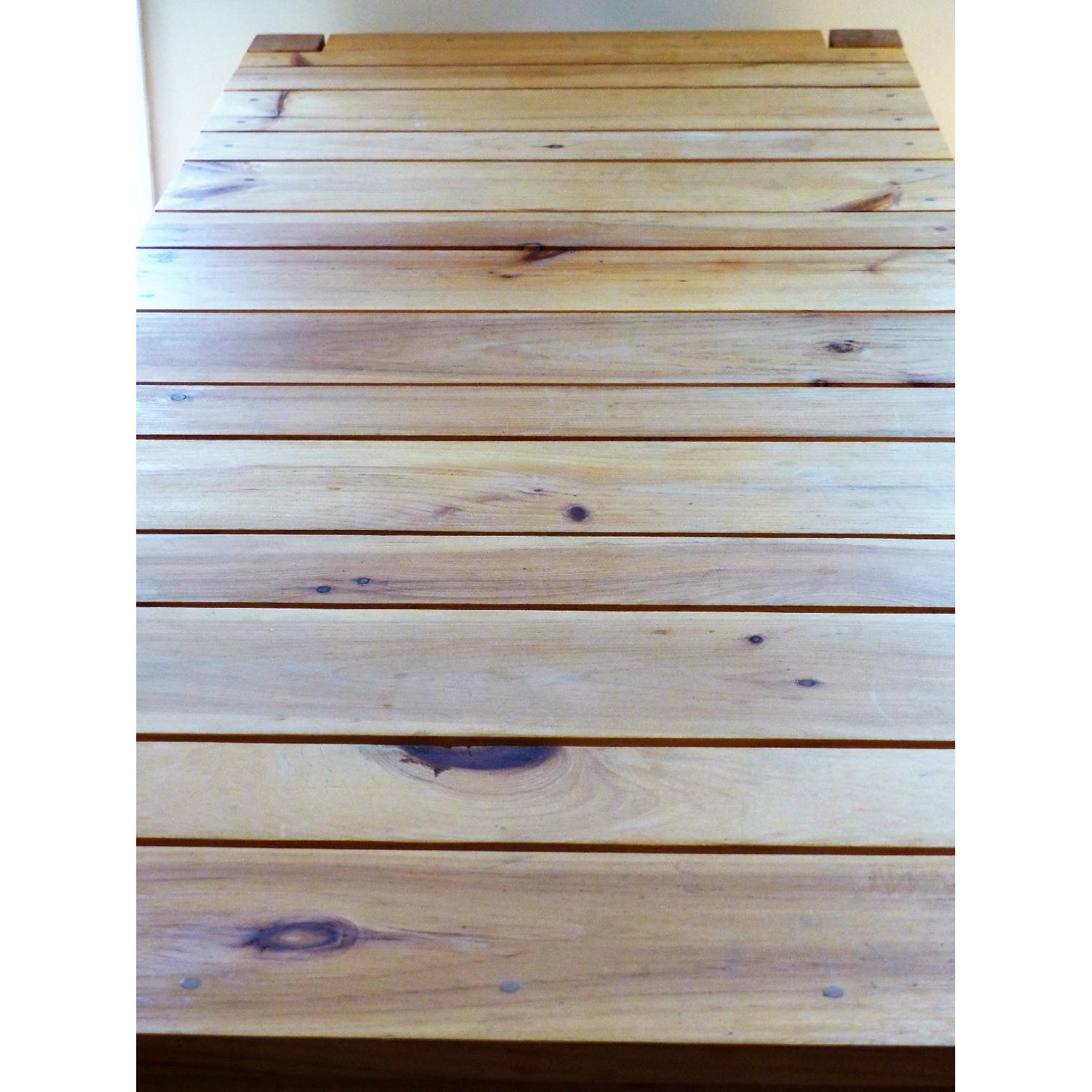 Handmade Wooden Table w/ 2 Benches - image-12
