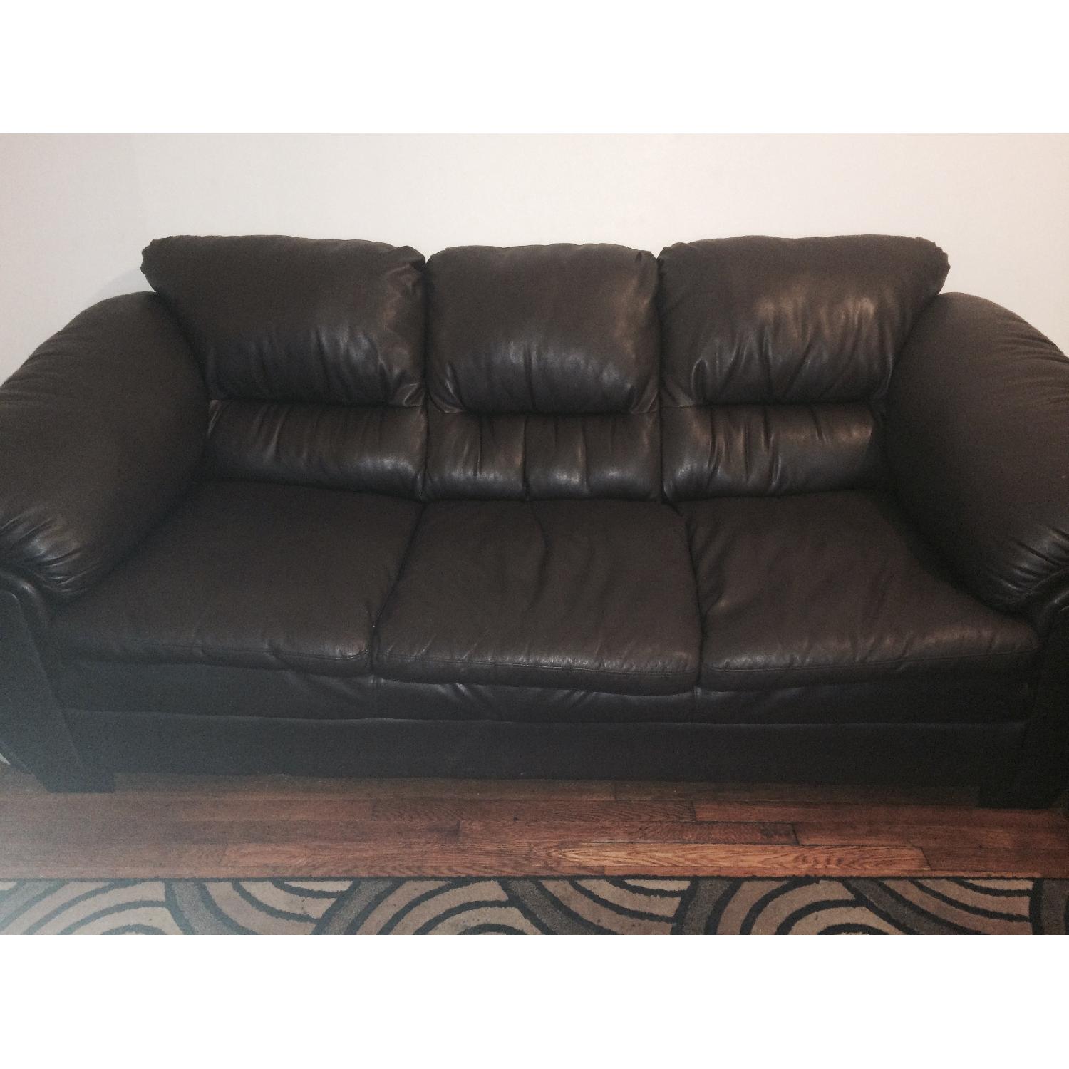 Bonded Leather Couch - image-1