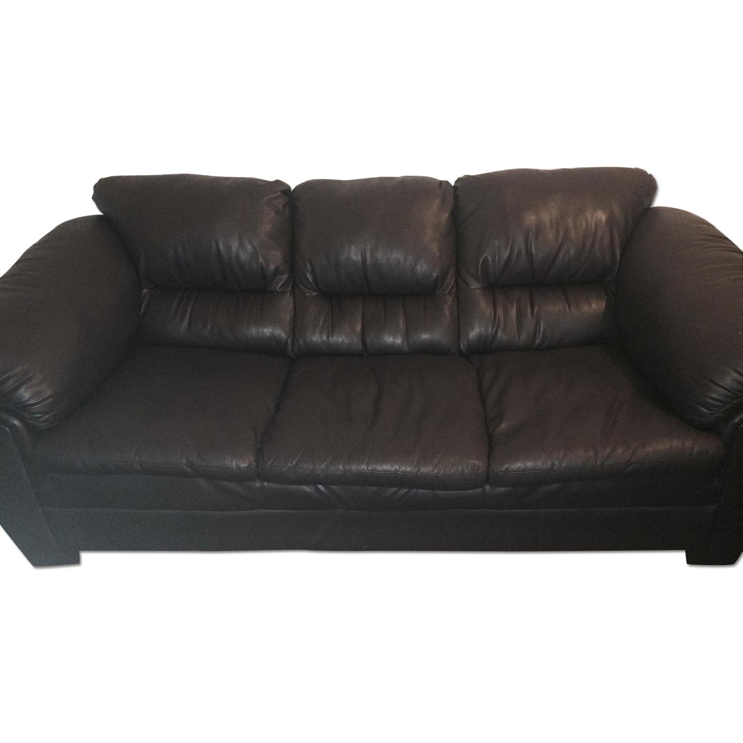 Bonded Leather Couch - image-0