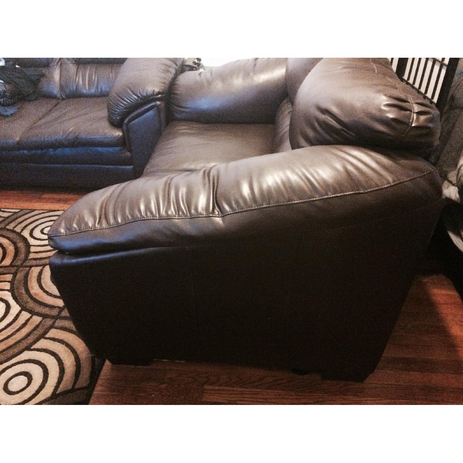 Leather Loveseat - image-2