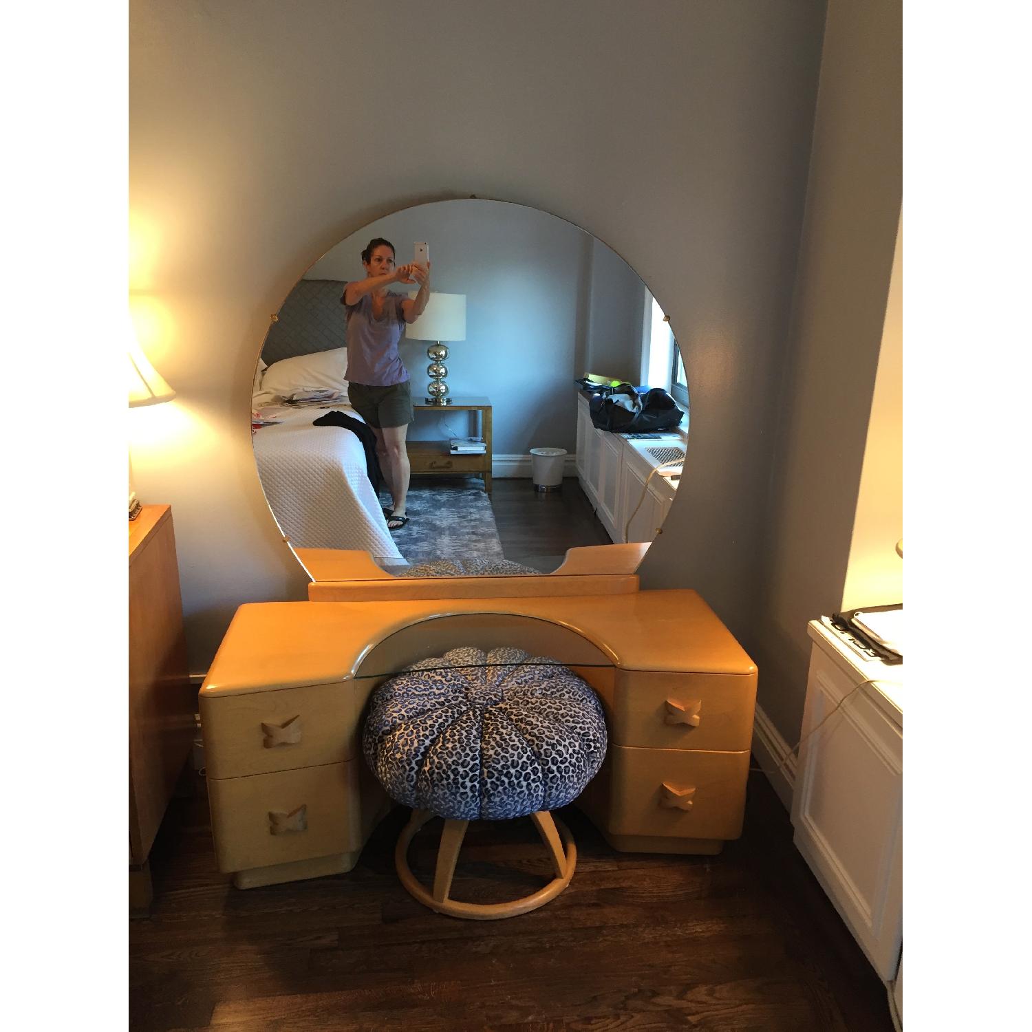 Heywood Wakefield Rio 4-Drawer Vanity & Stool - image-5