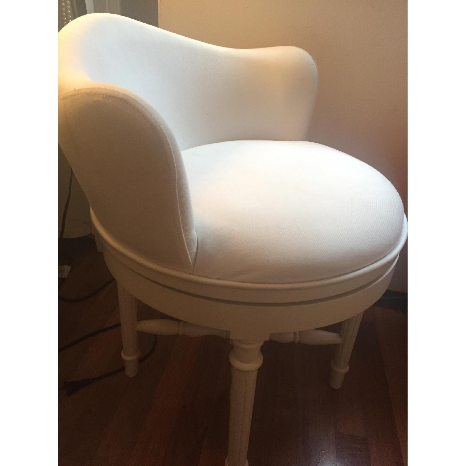 Pottery Barn Lilac Vanity Stool - image-4