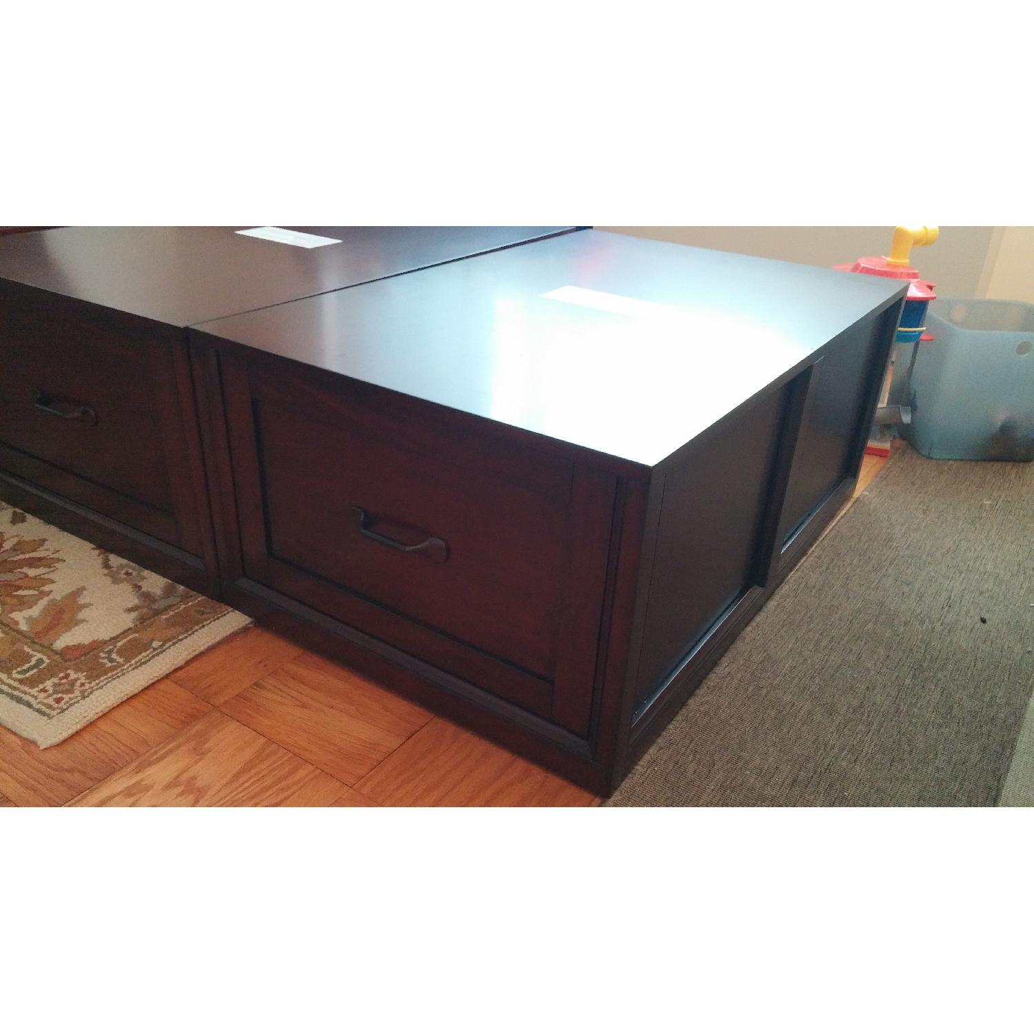 Pottery Barn Stratton Storage Platform Twin Bed Frame - image-2