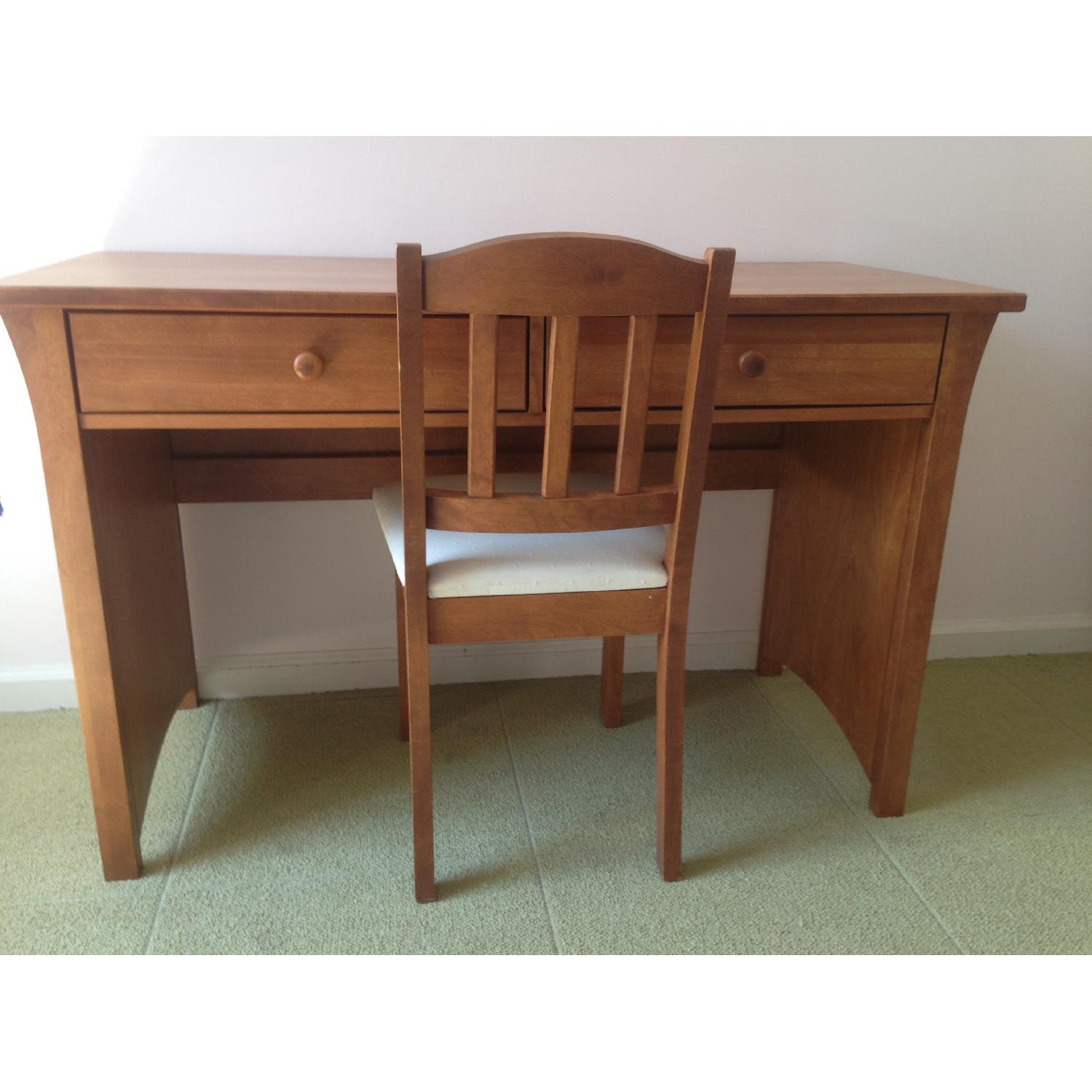 Solid Wood Desk & Chair - image-1