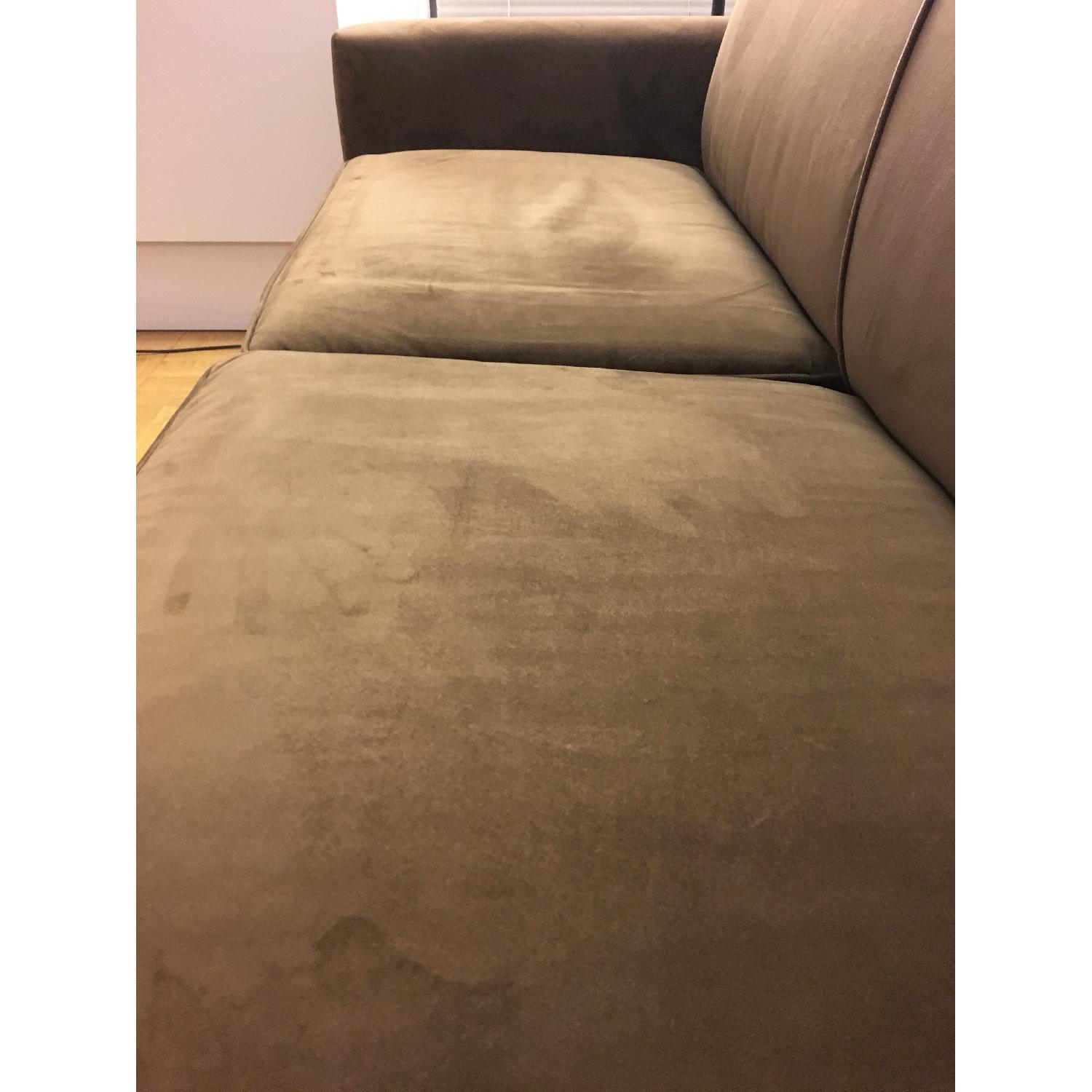 Raymour & Flanigan Microfiber Sleeper Sofa - image-7