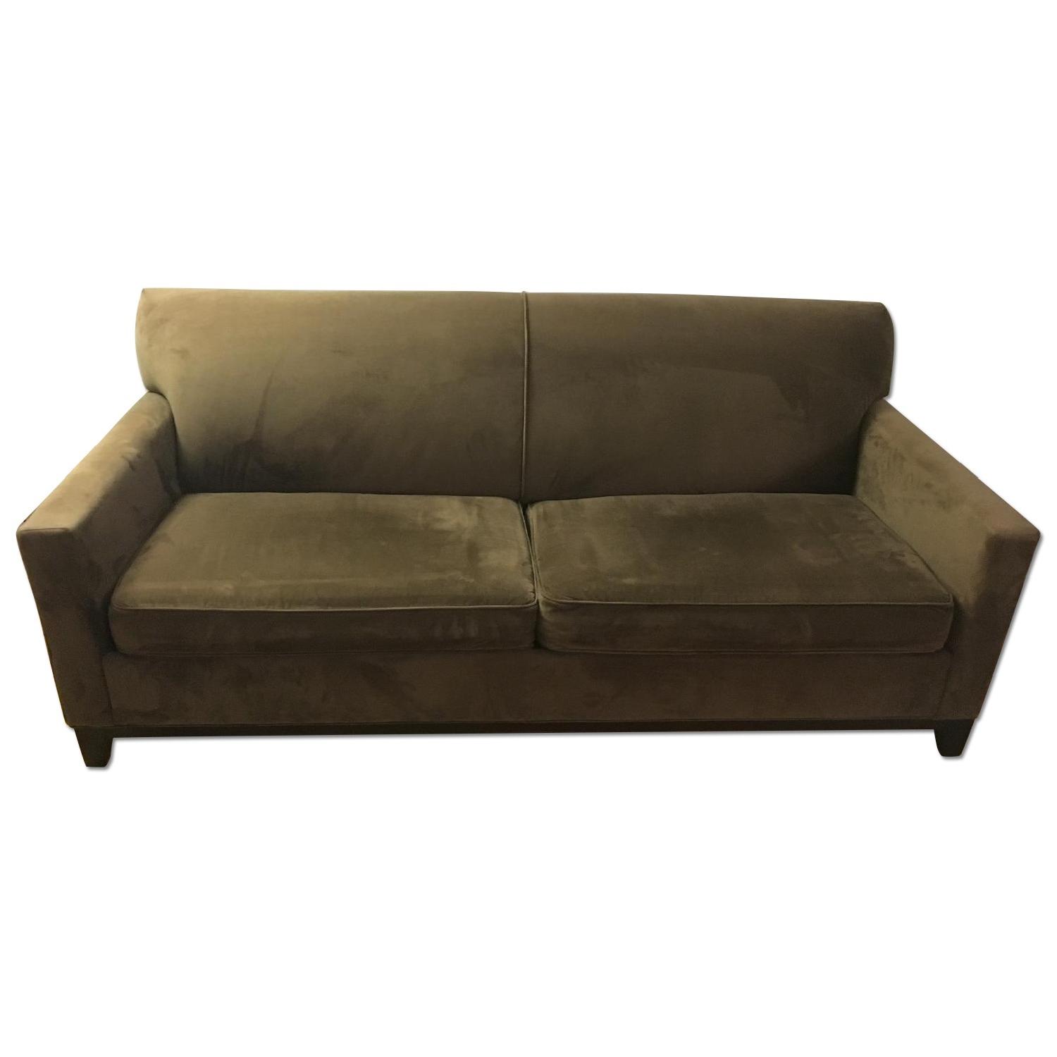 Raymour & Flanigan Microfiber Sleeper Sofa - image-0