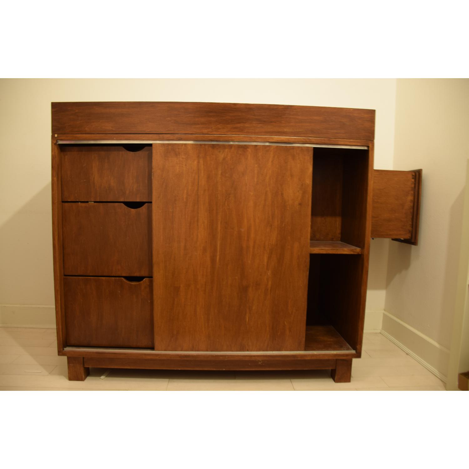 Mid-Century Dresser w/ Removable Changing Table - image-1