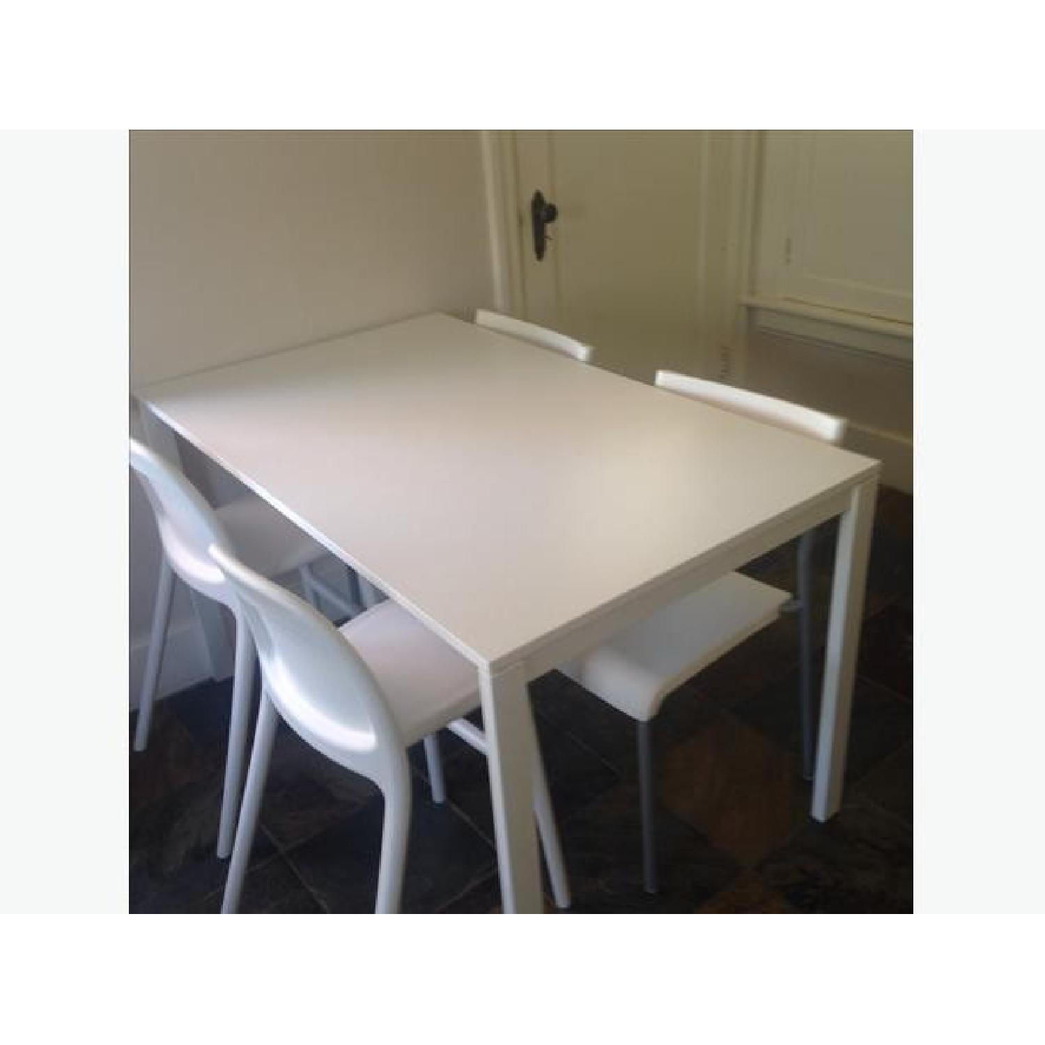 Ikea Melltorp White Dining Table - AptDeco
