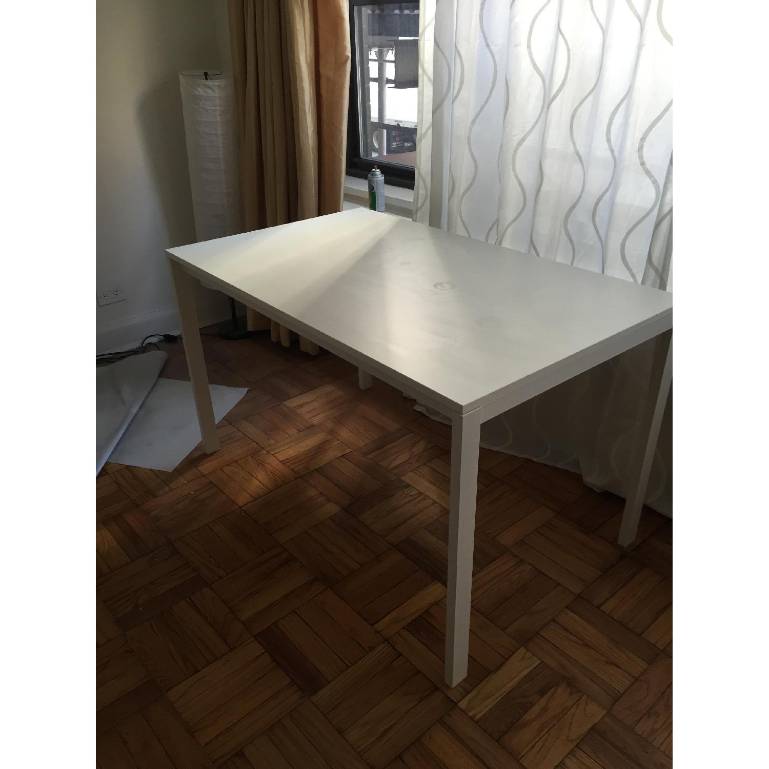 Ikea Melltorp White Dining Table - AptDeco