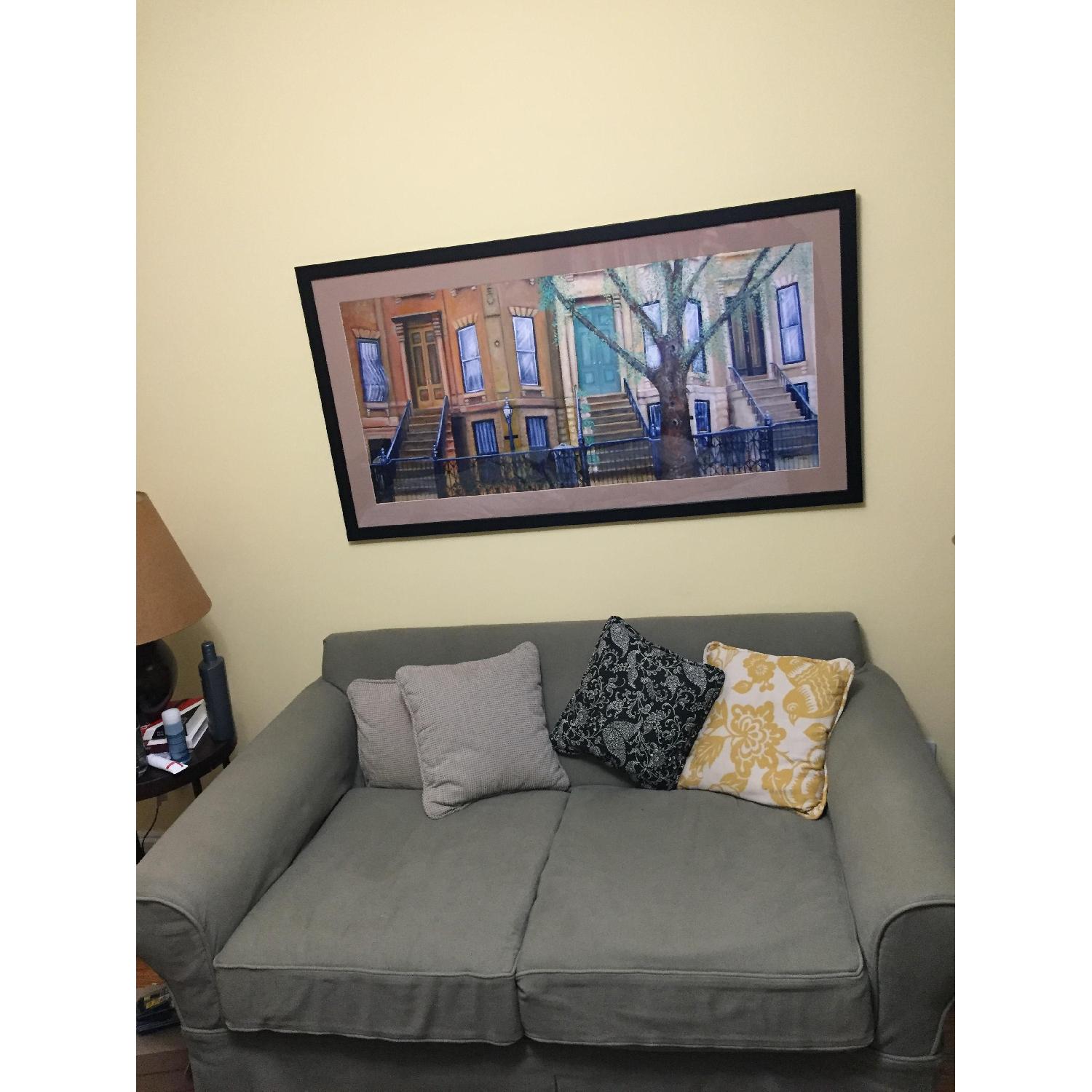 Pottery Barn Comfort Roll Arm Slipcovered Loveseat - image-2